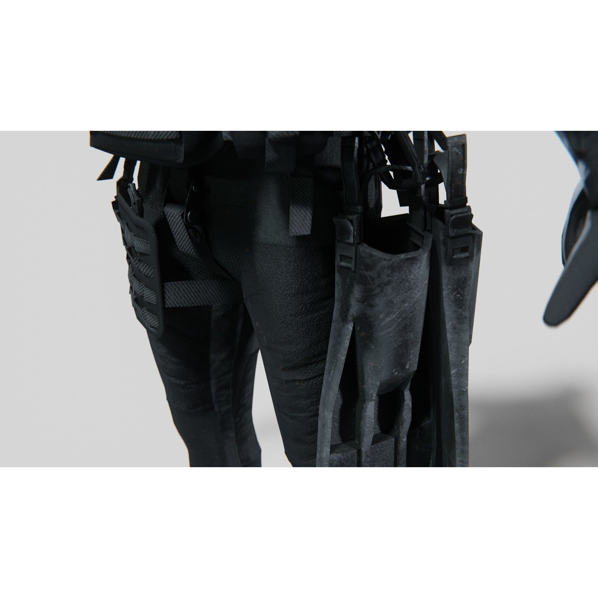 Soldier Diver Suit - Low-Poly Game-Ready 3D Model - View 10