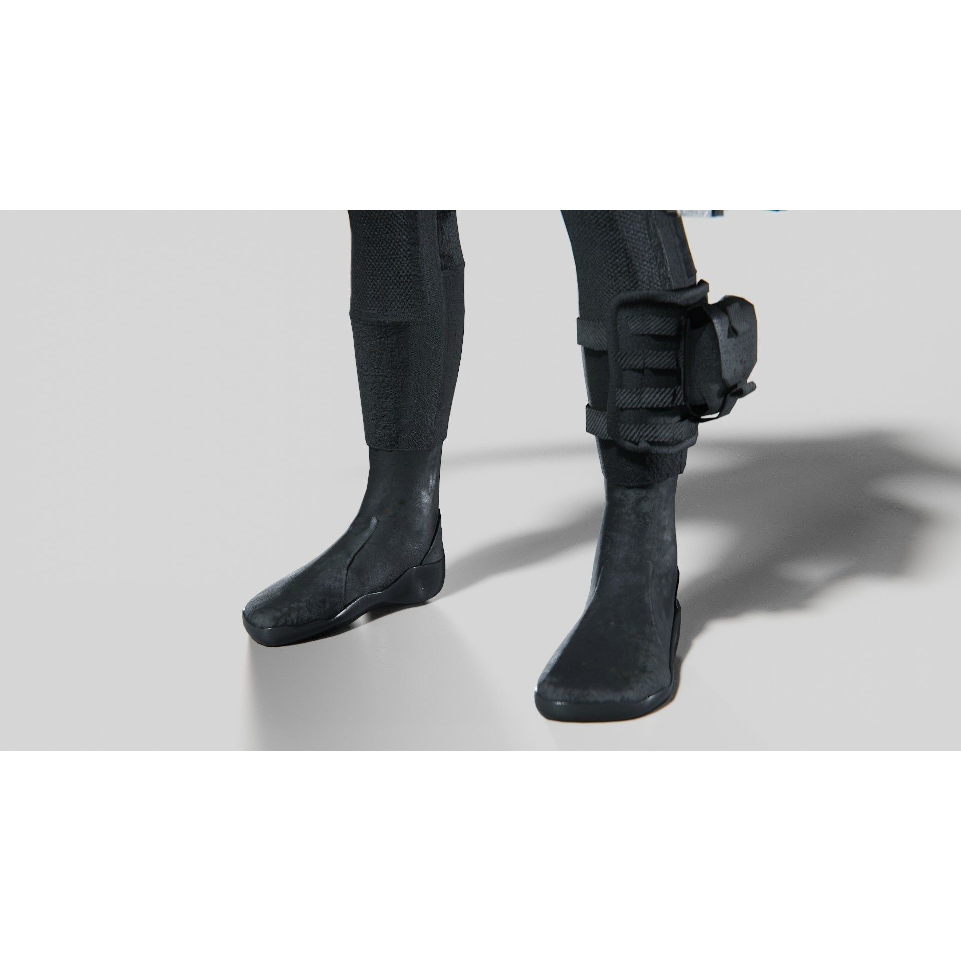 Soldier Diver Suit - Low-Poly Game-Ready 3D Model - View 14