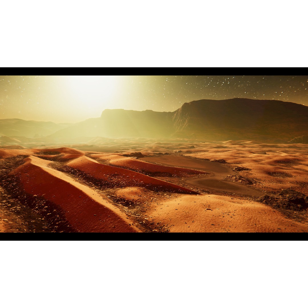 Mars Planet Environment 3D Model – Game Ready Terrain, FBX