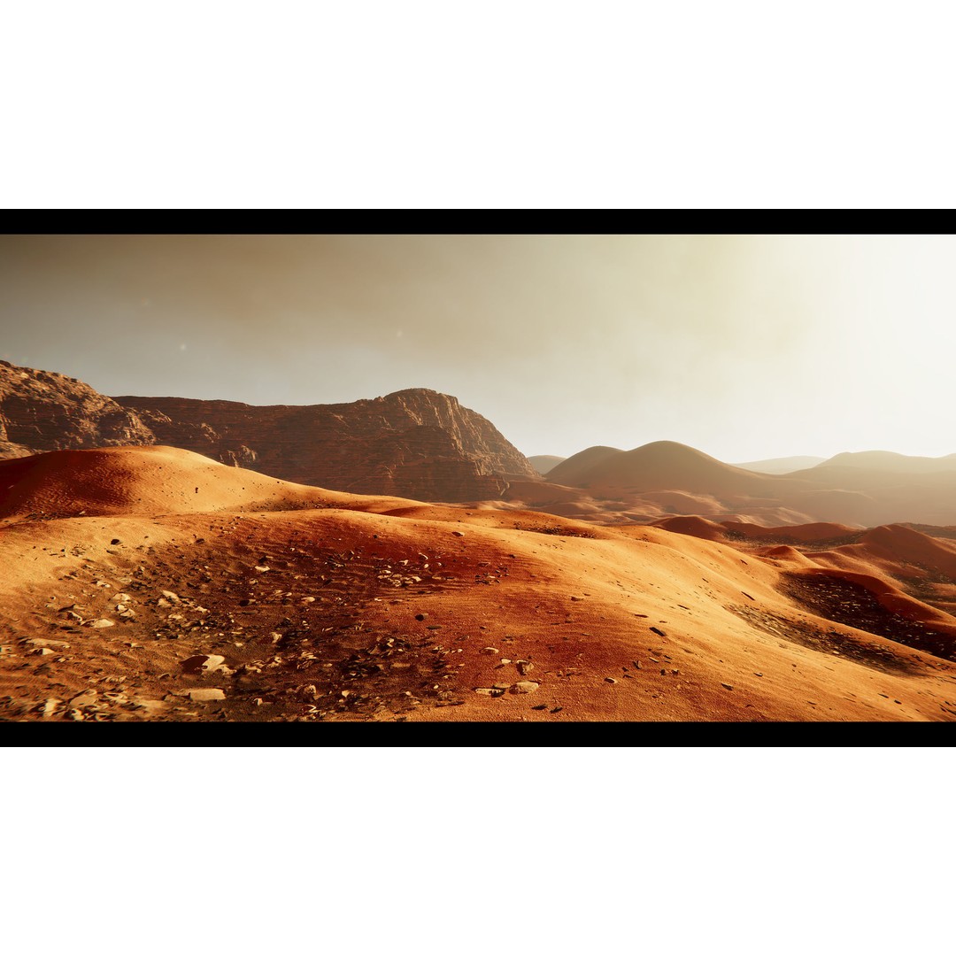 Mars Planet Environment 3D Model – Game Ready Terrain, FBX - View 10