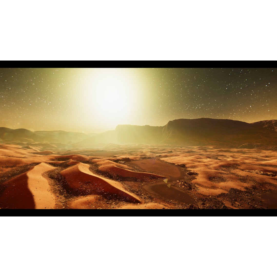 Mars Planet Environment 3D Model – Game Ready Terrain, FBX - View 11