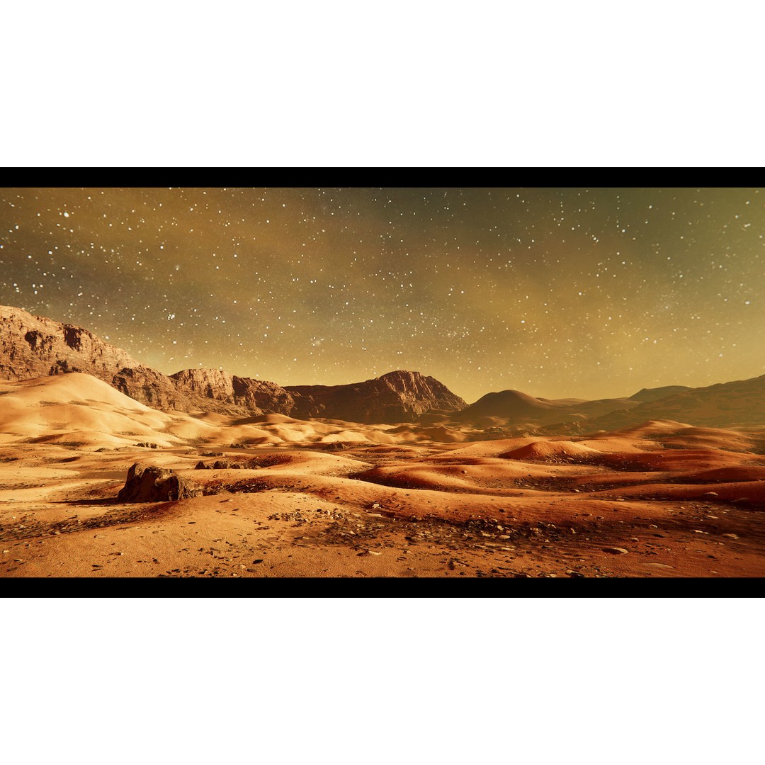 Mars Planet Environment 3D Model – Game Ready Terrain, FBX - View 13