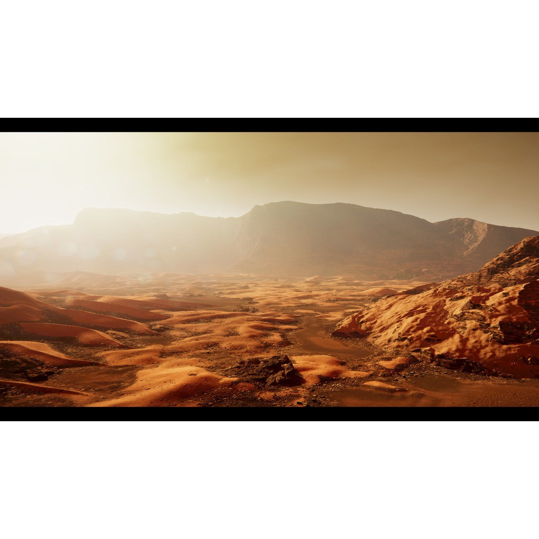 Mars Planet Environment 3D Model – Game Ready Terrain, FBX - View 3