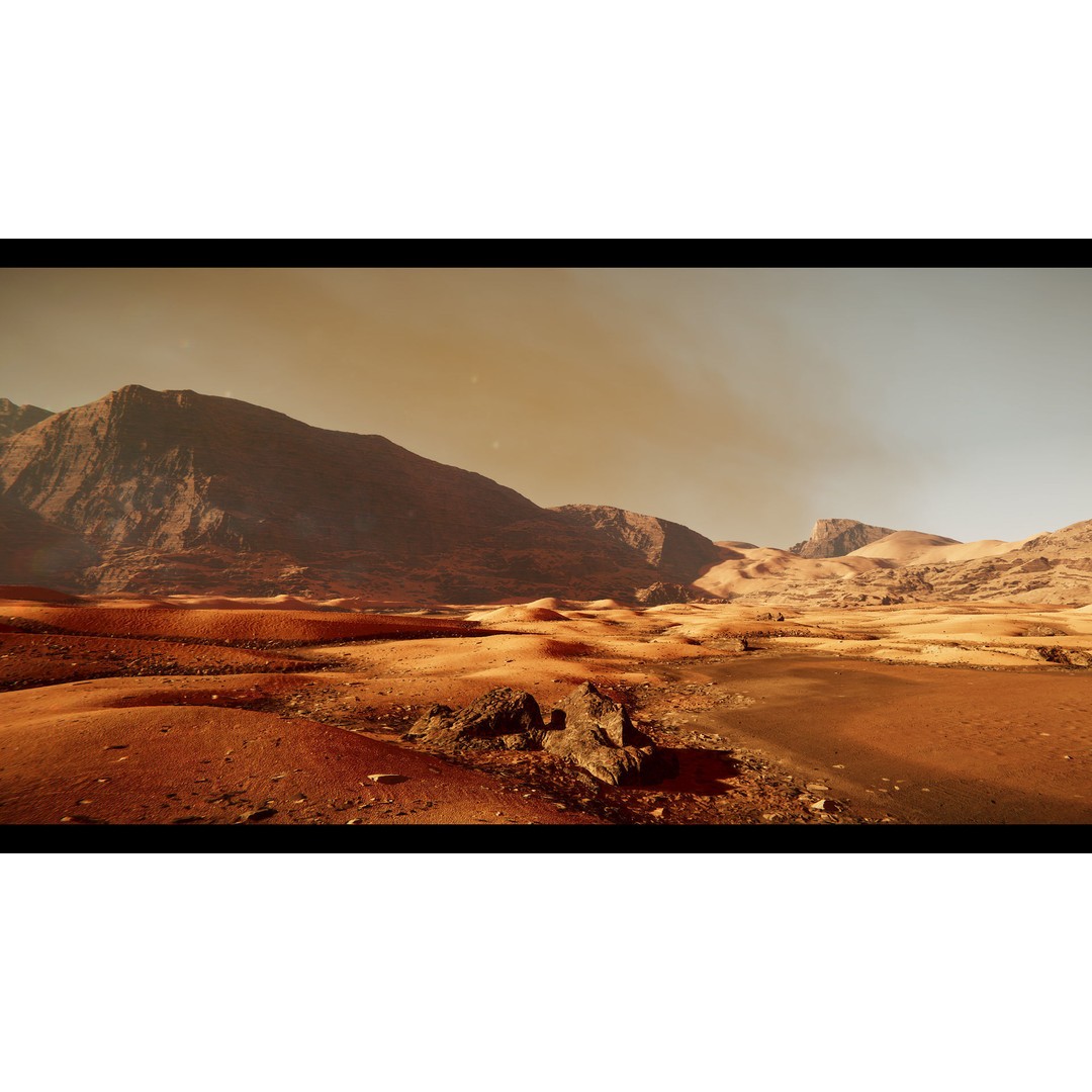 Mars Planet Environment 3D Model – Game Ready Terrain, FBX - View 4