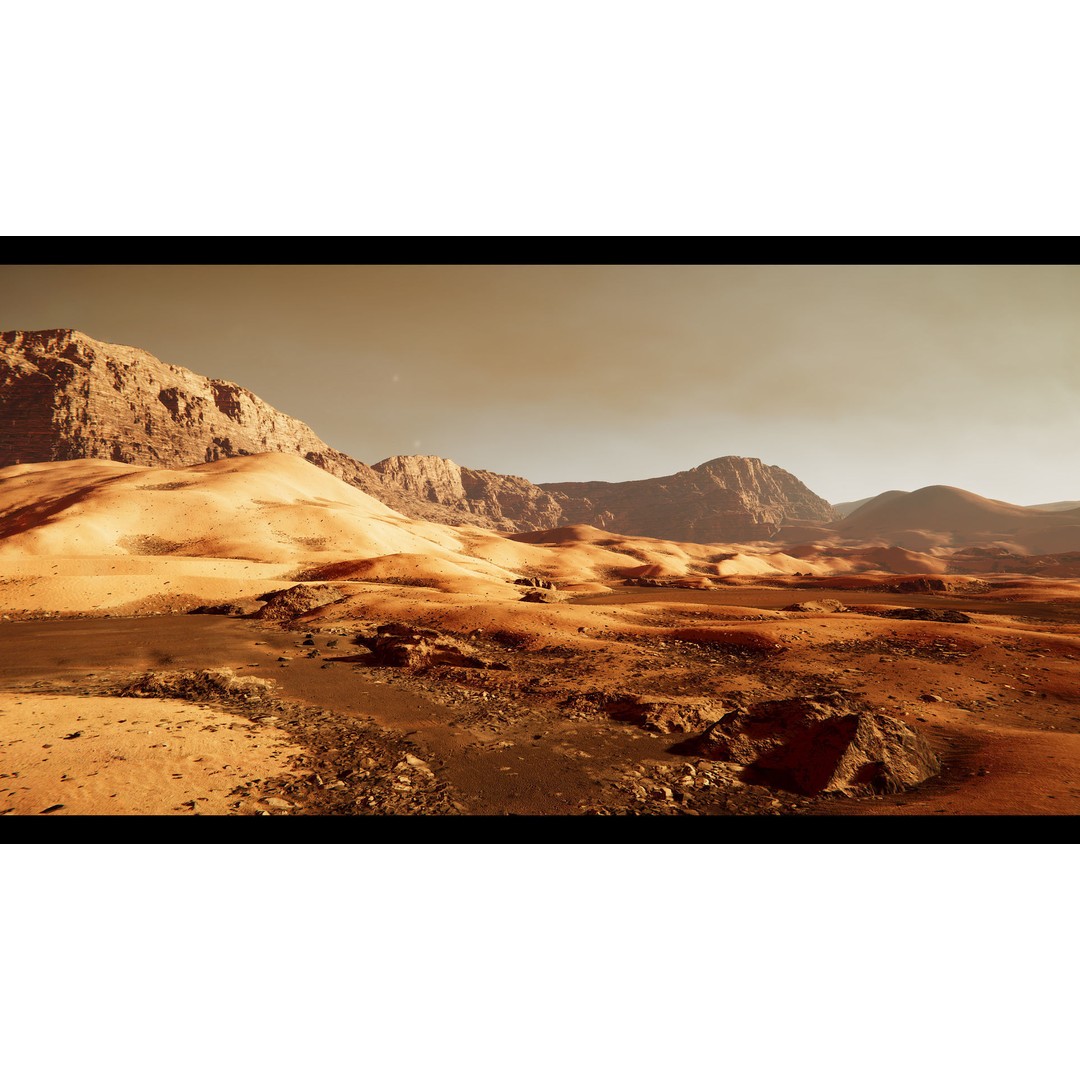 Mars Planet Environment 3D Model – Game Ready Terrain, FBX - View 6