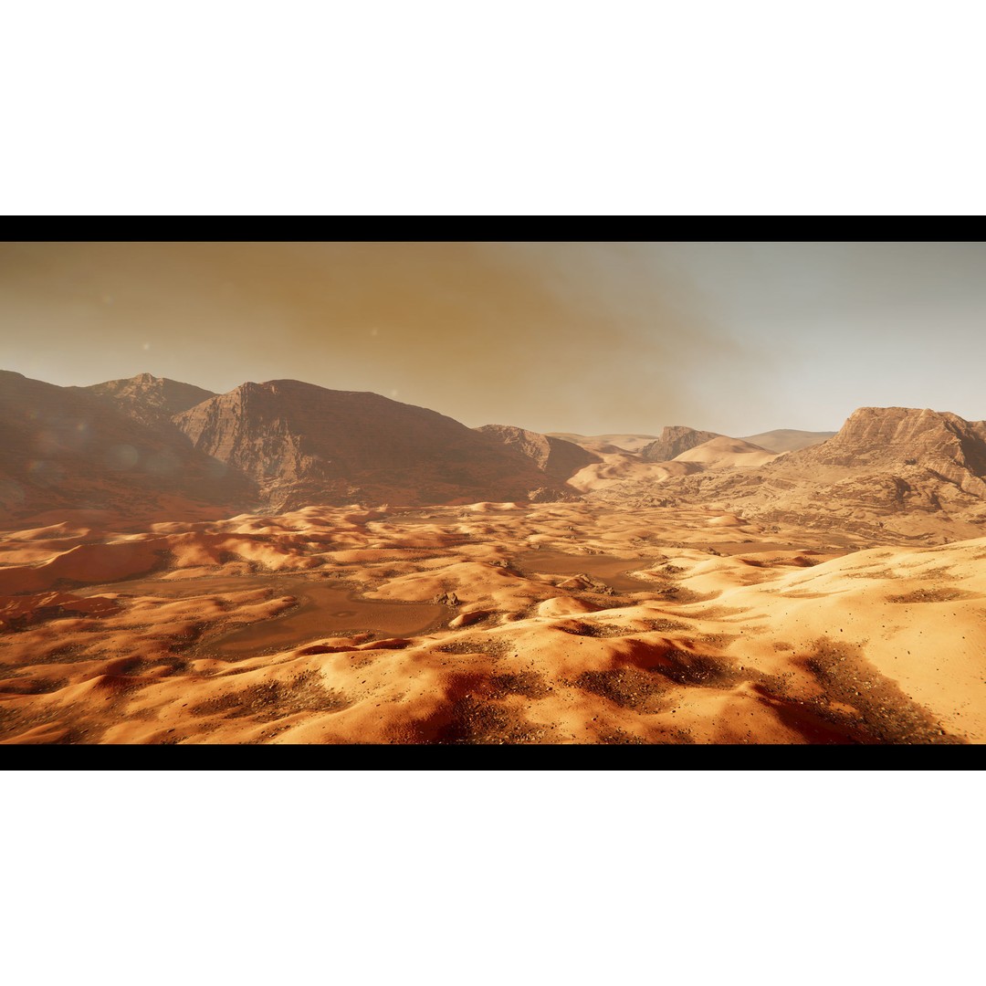 Mars Planet Environment 3D Model – Game Ready Terrain, FBX - View 7
