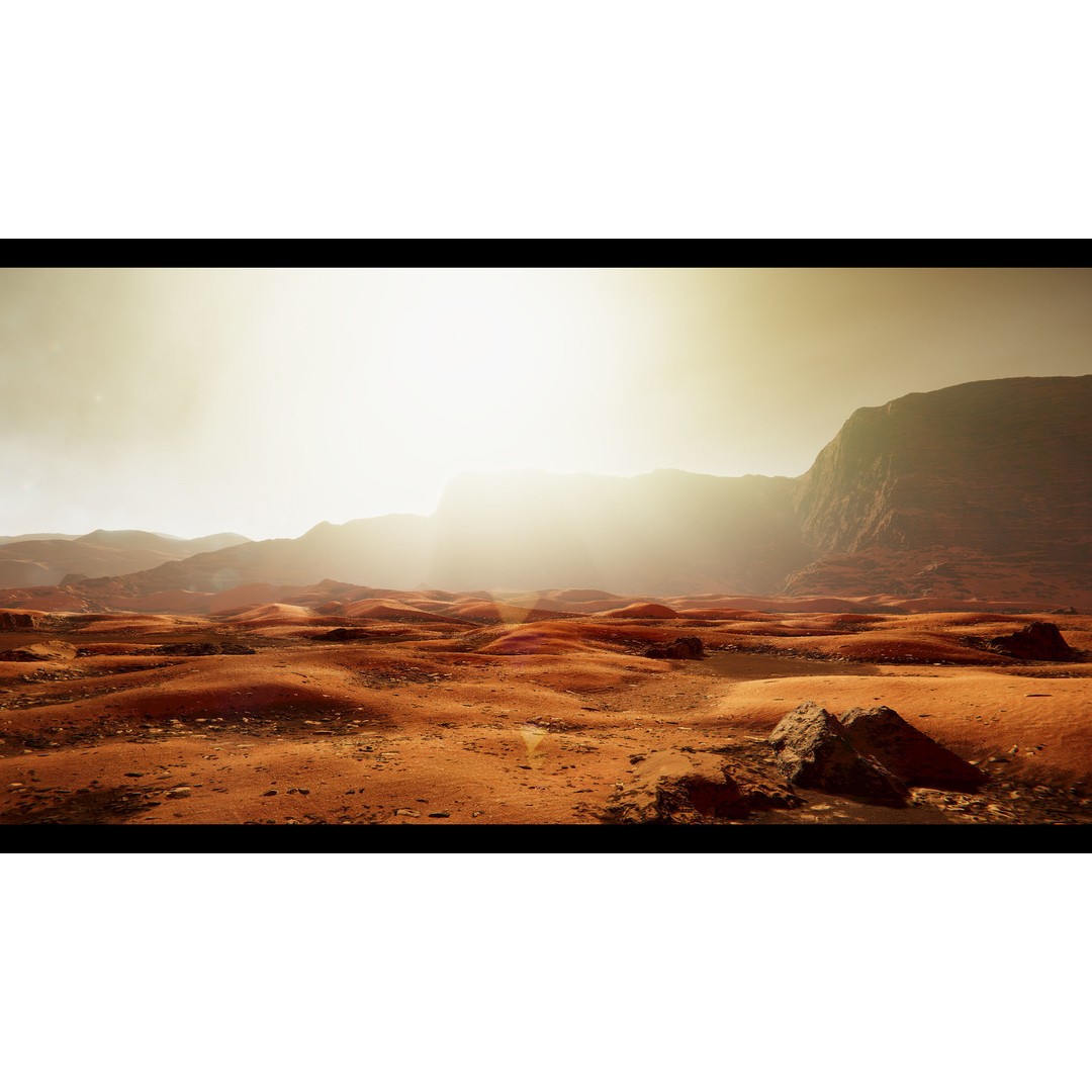 Mars Planet Environment 3D Model – Game Ready Terrain, FBX - View 8