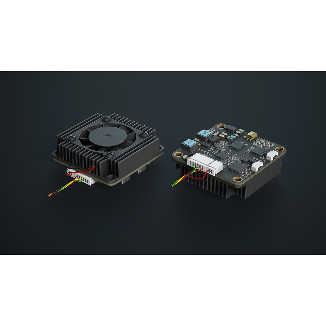 FPV Drone Parts 3D Model – Low Poly Components for Quadcopter - View 9