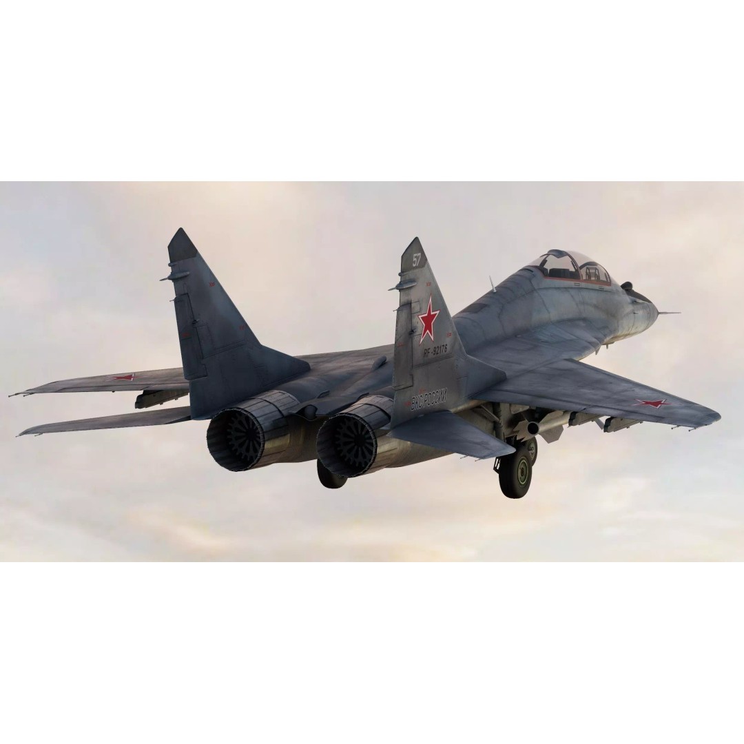 Mikoyan MiG-29UB Fulcrum B/C 3D Model – Game Ready Aircraft, FBX, OBJ - View 2
