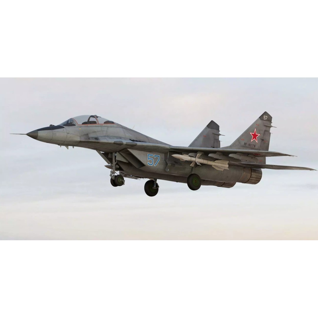 Mikoyan MiG-29UB Fulcrum B/C 3D Model – Game Ready Aircraft, FBX, OBJ - View 4