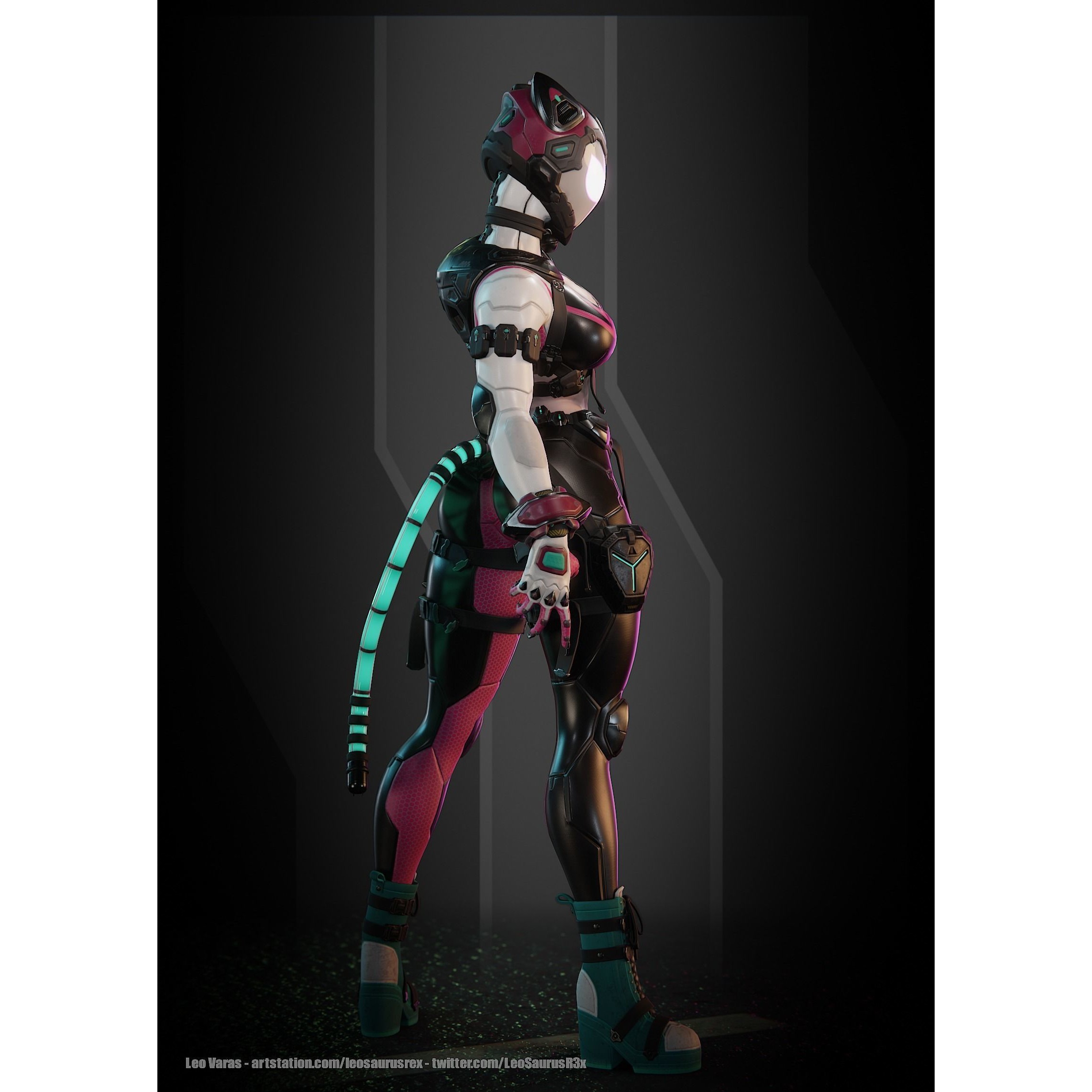 SpiderCat - Low-Poly Game-Ready 3D Model - View 12