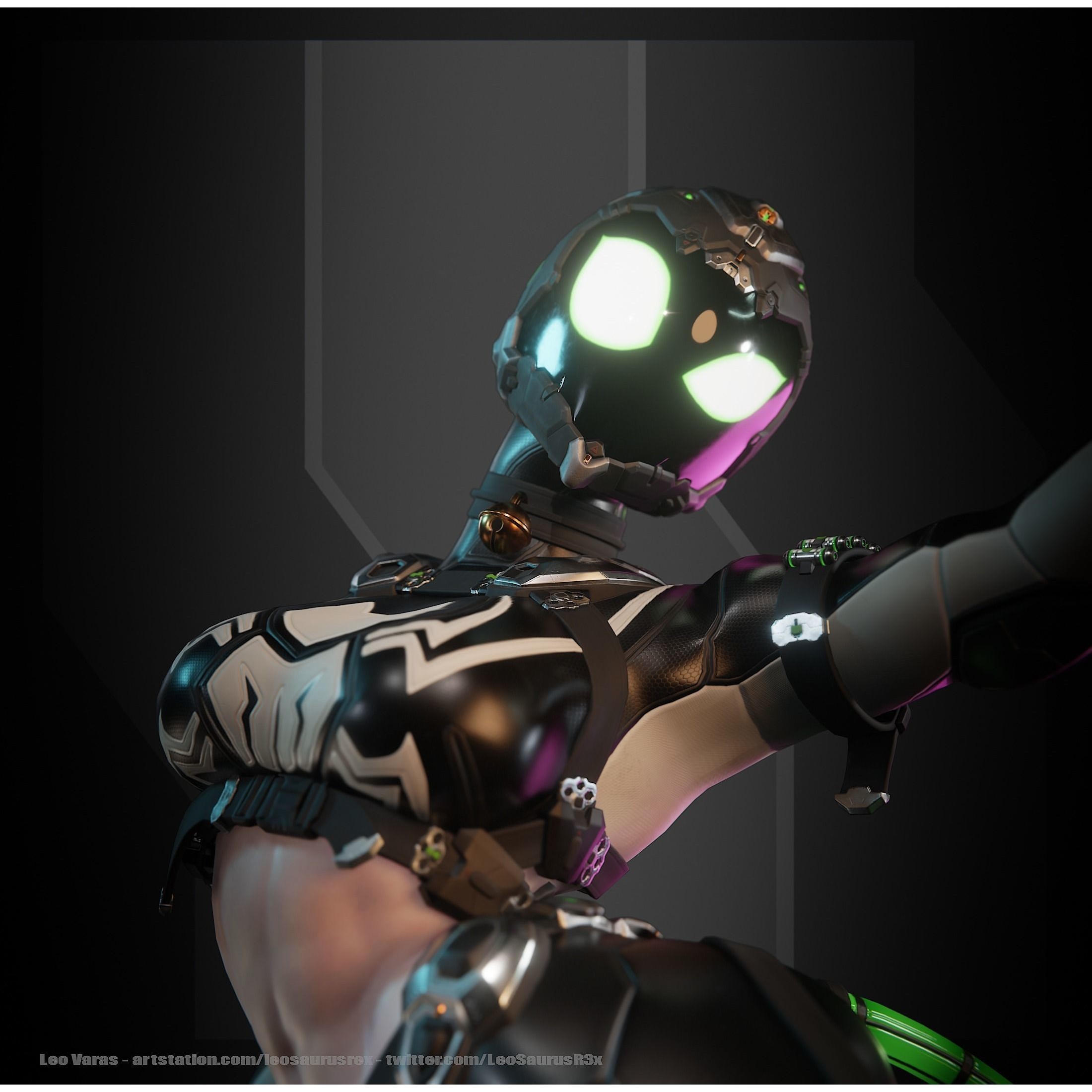 SpiderCat - Low-Poly Game-Ready 3D Model - View 19