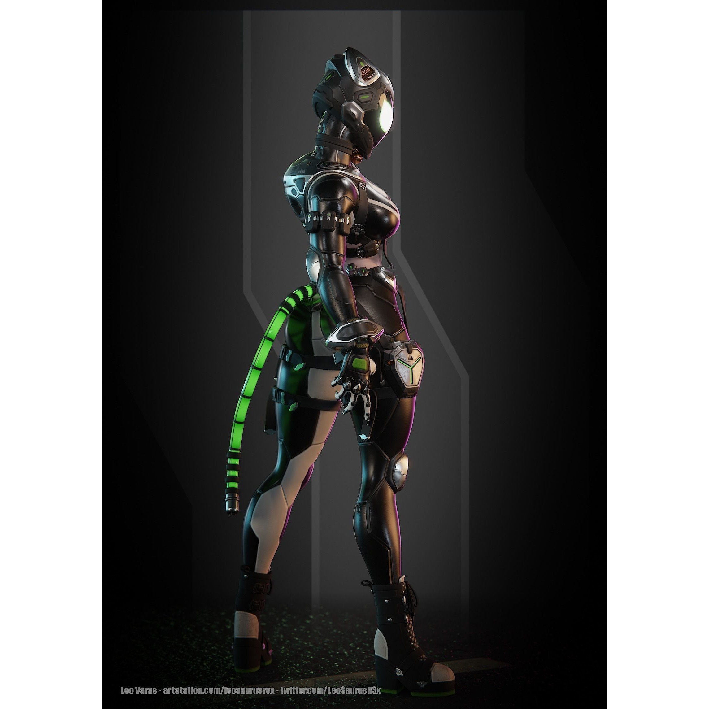 SpiderCat - Low-Poly Game-Ready 3D Model - View 5