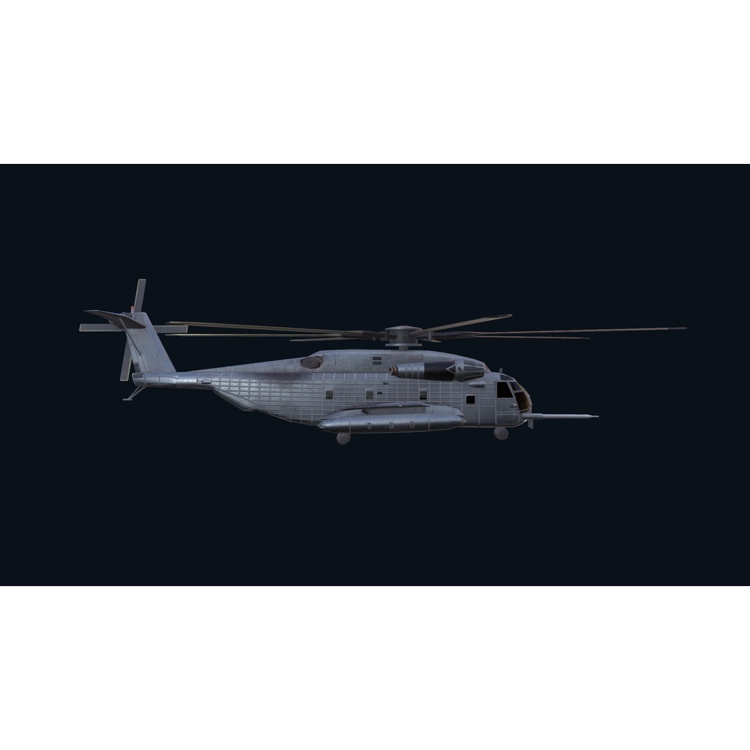CH 53E Super Stallion 3D Model – Low Poly Game Asset, FBX, PBR Textures - View 15
