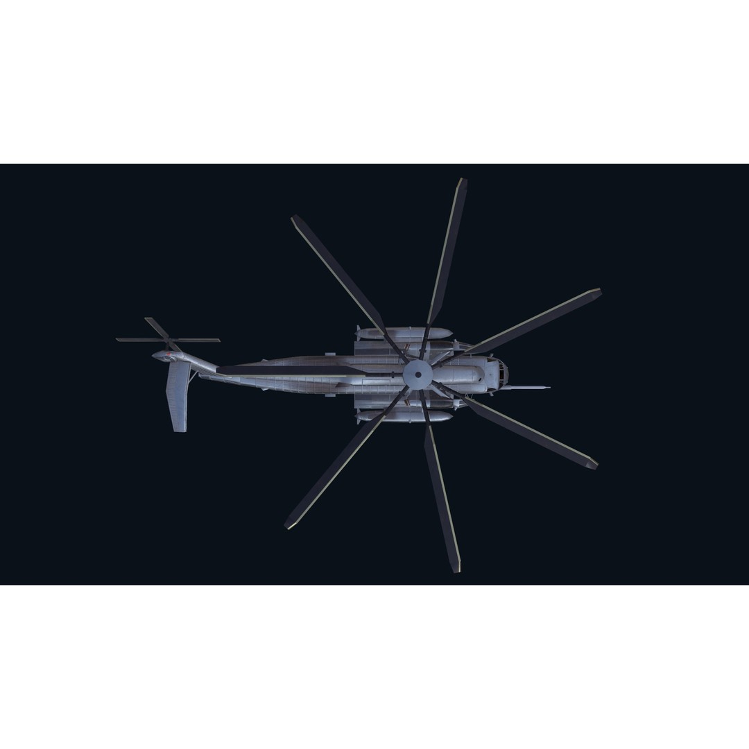 CH 53E Super Stallion 3D Model – Low Poly Game Asset, FBX, PBR Textures - View 17