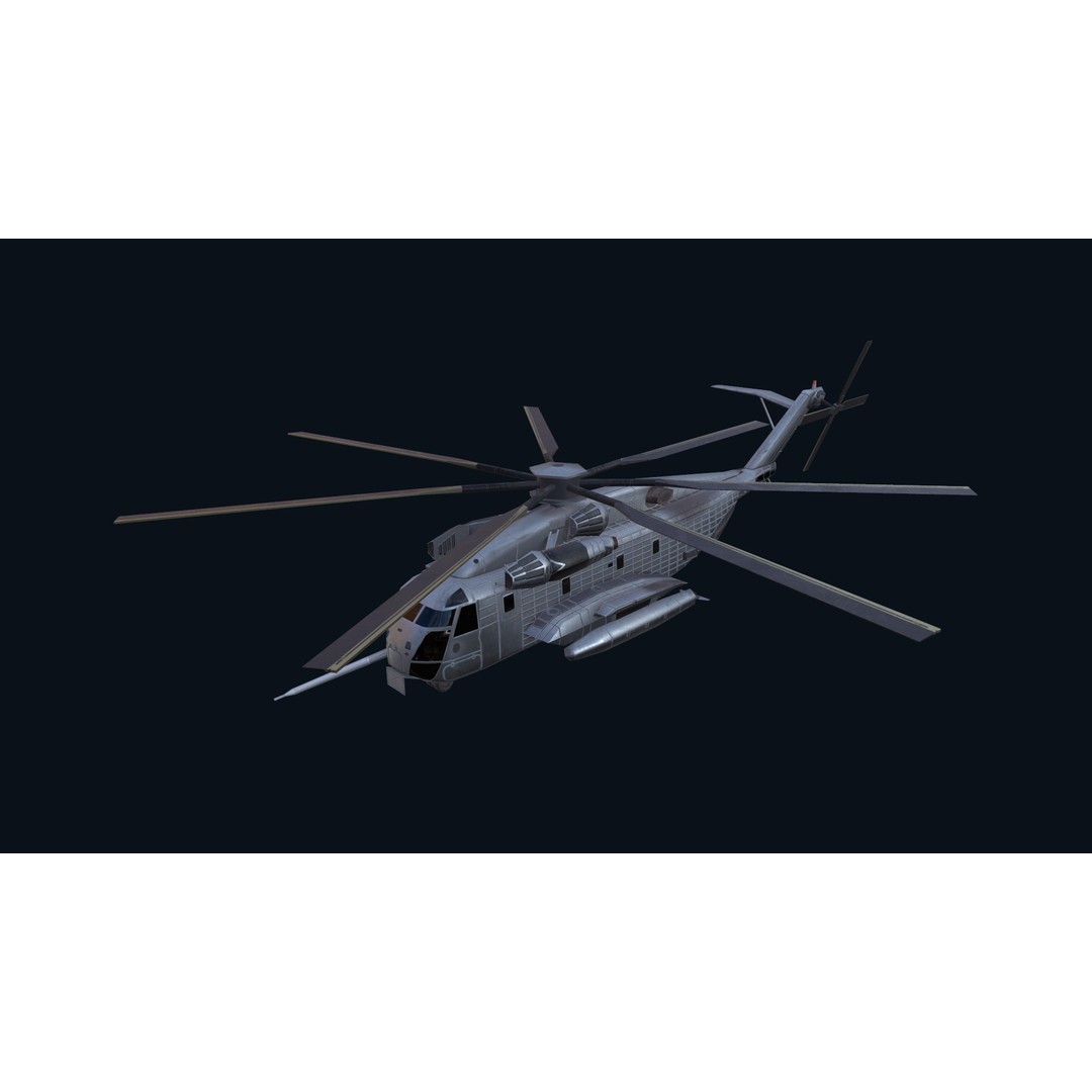 CH 53E Super Stallion 3D Model – Low Poly Game Asset, FBX, PBR Textures - View 18