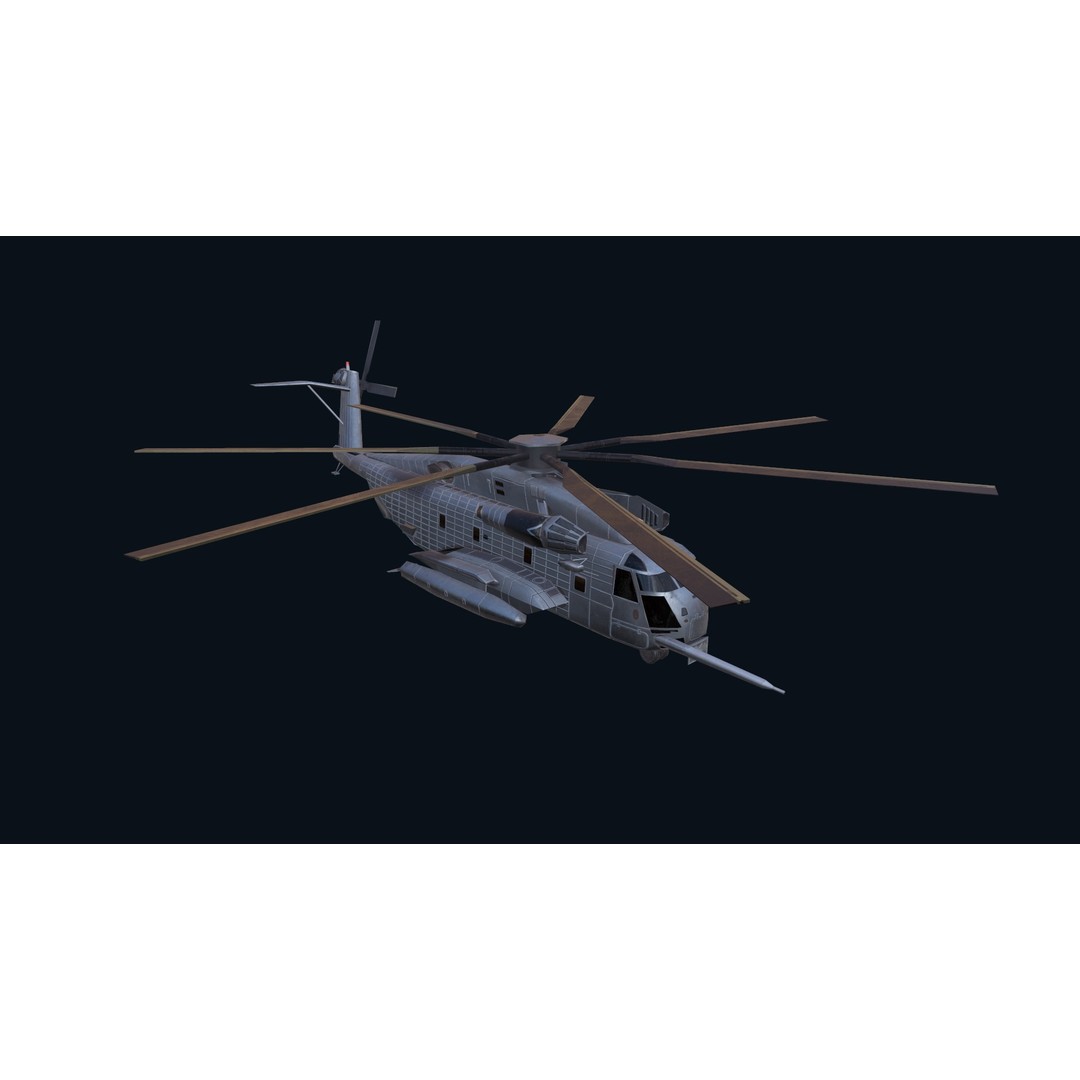 CH 53E Super Stallion 3D Model – Low Poly Game Asset, FBX, PBR Textures - View 19