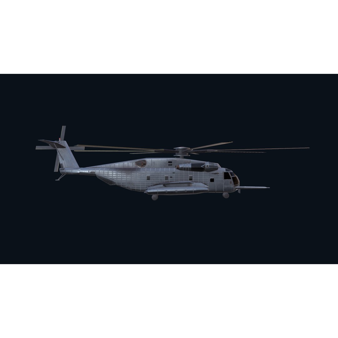 CH 53E Super Stallion 3D Model – Low Poly Game Asset, FBX, PBR Textures - View 20