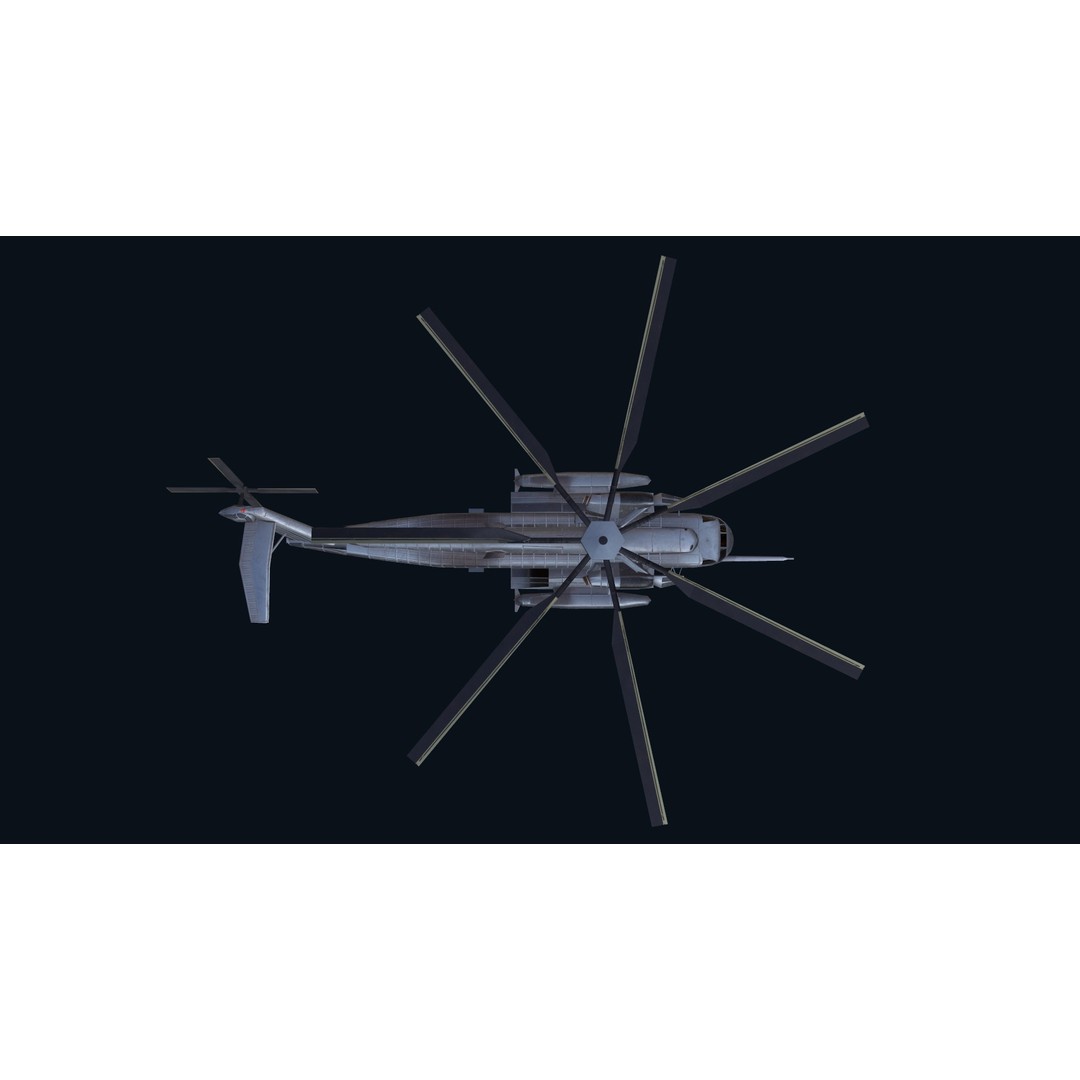 CH 53E Super Stallion 3D Model – Low Poly Game Asset, FBX, PBR Textures - View 22