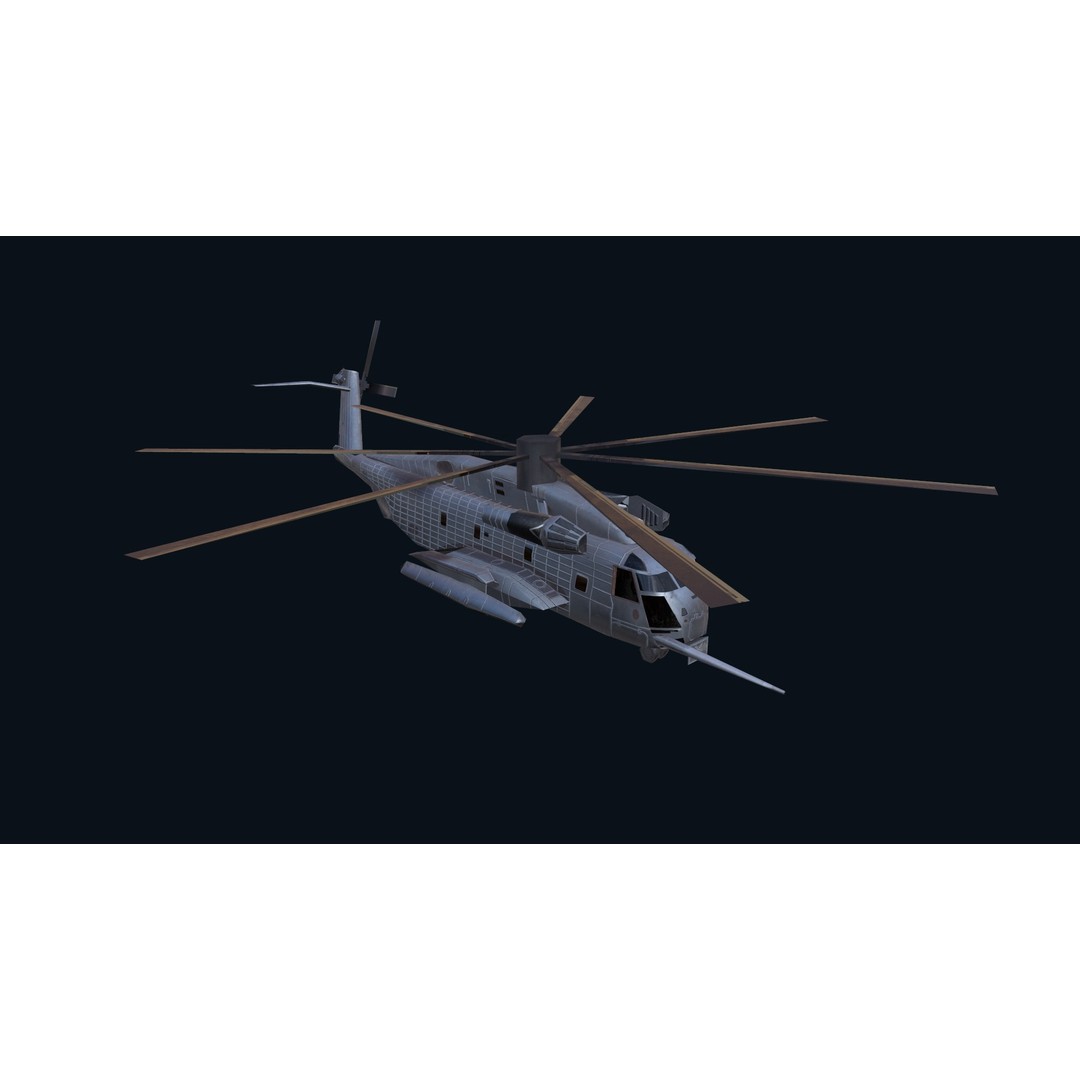 CH 53E Super Stallion 3D Model – Low Poly Game Asset, FBX, PBR Textures - View 24