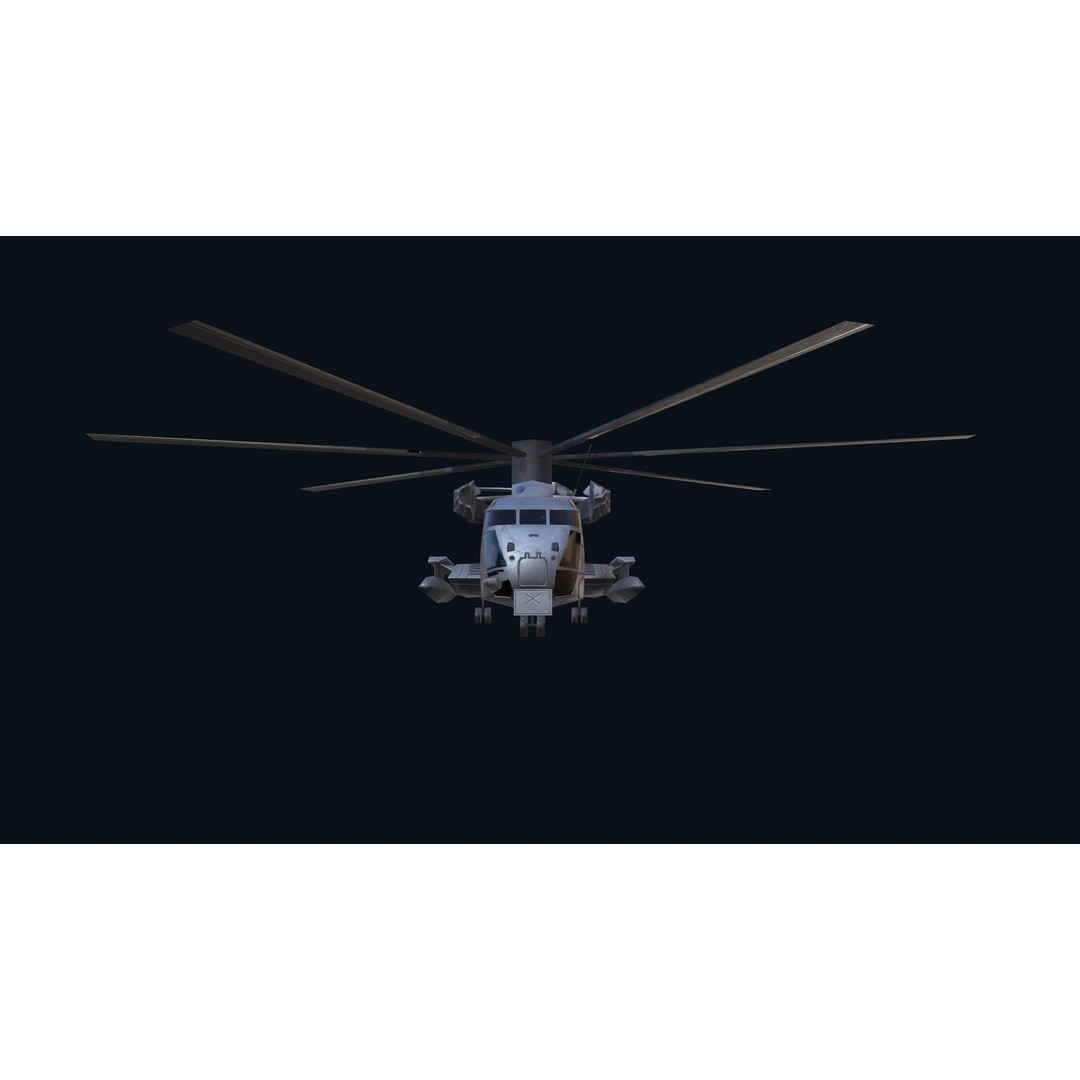 CH 53E Super Stallion 3D Model – Low Poly Game Asset, FBX, PBR Textures - View 26