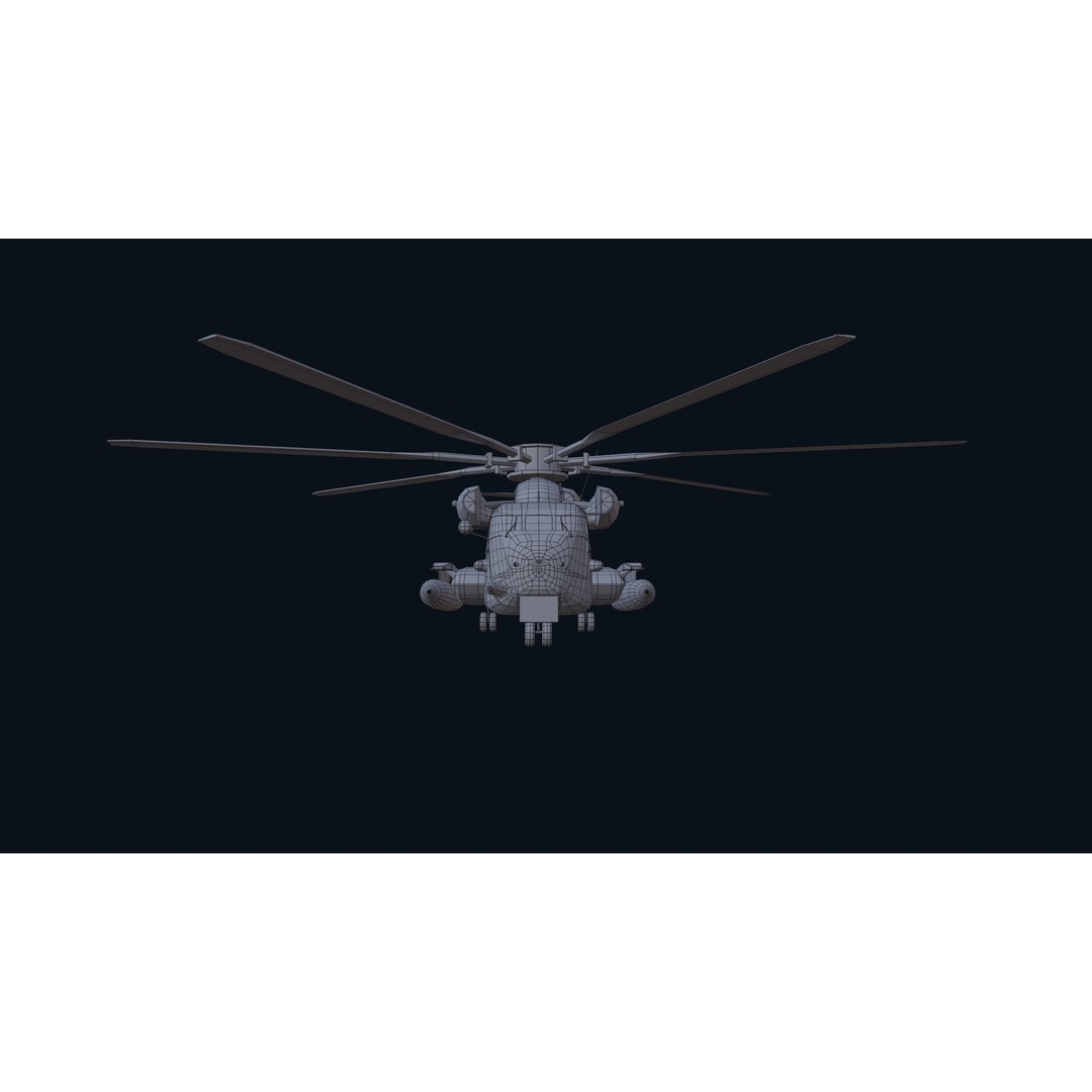 CH 53E Super Stallion 3D Model – Low Poly Game Asset, FBX, PBR Textures - View 31