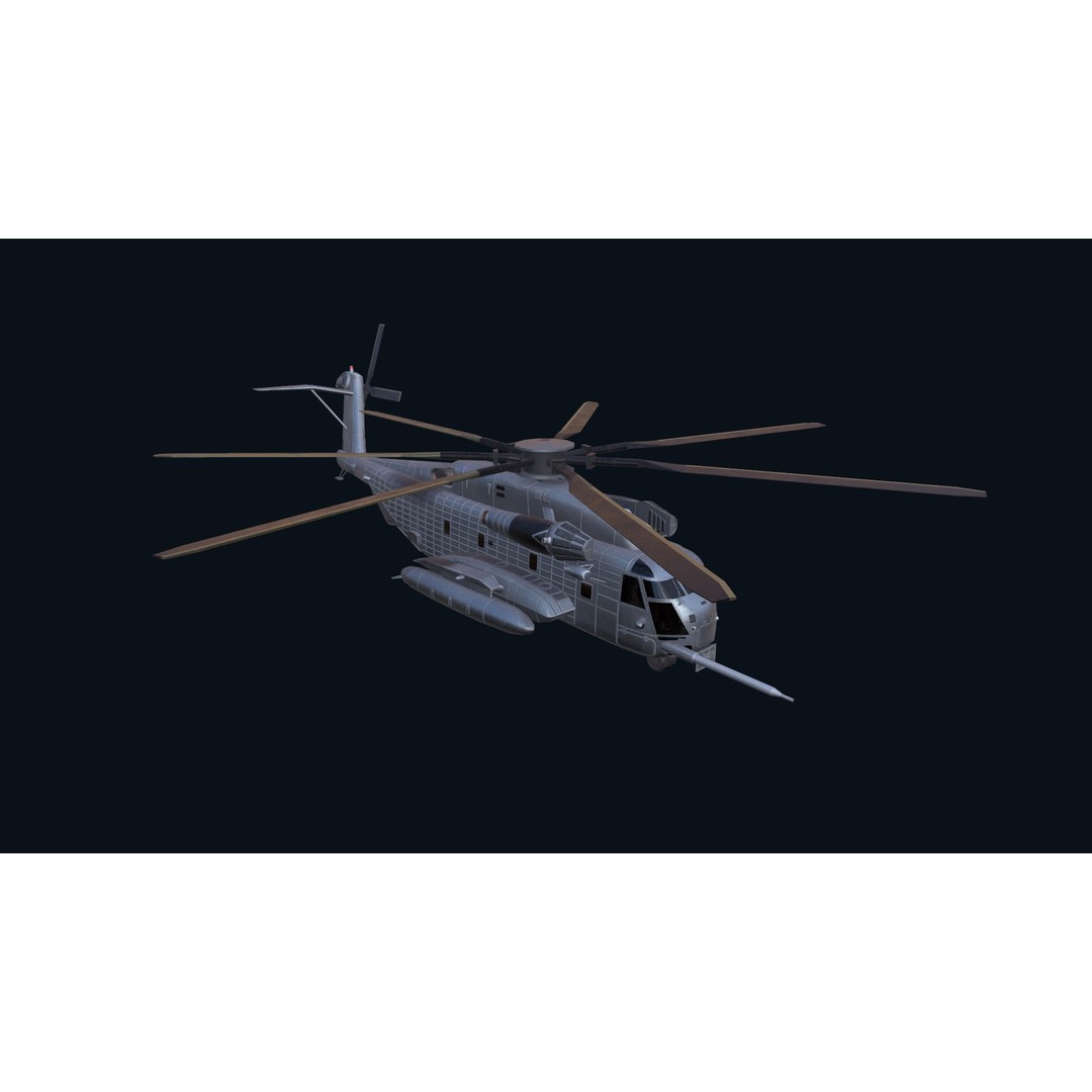 CH 53E Super Stallion 3D Model – Low Poly Game Asset, FBX, PBR Textures - View 4