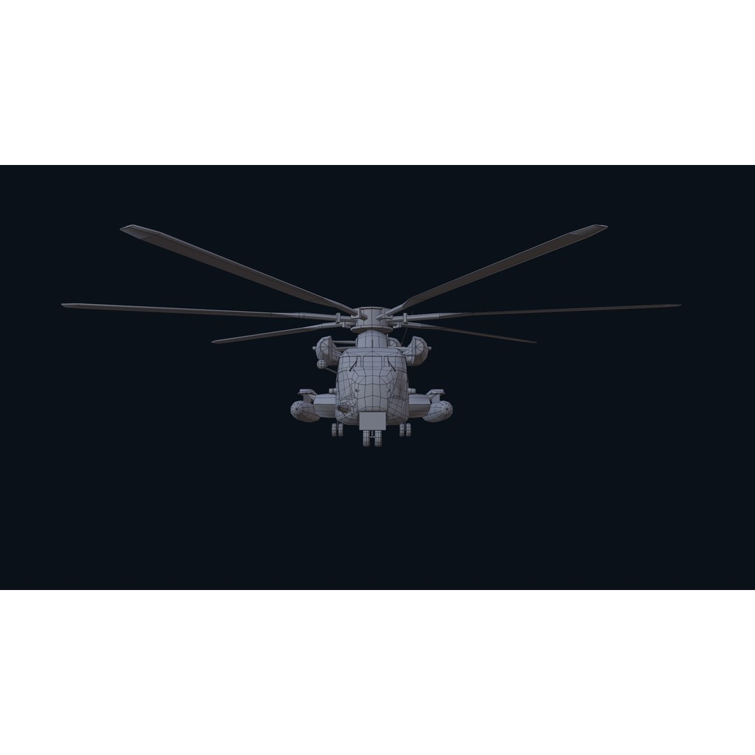 CH 53E Super Stallion 3D Model – Low Poly Game Asset, FBX, PBR Textures - View 41