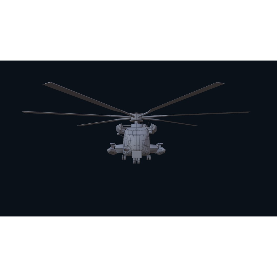 CH 53E Super Stallion 3D Model – Low Poly Game Asset, FBX, PBR Textures - View 46