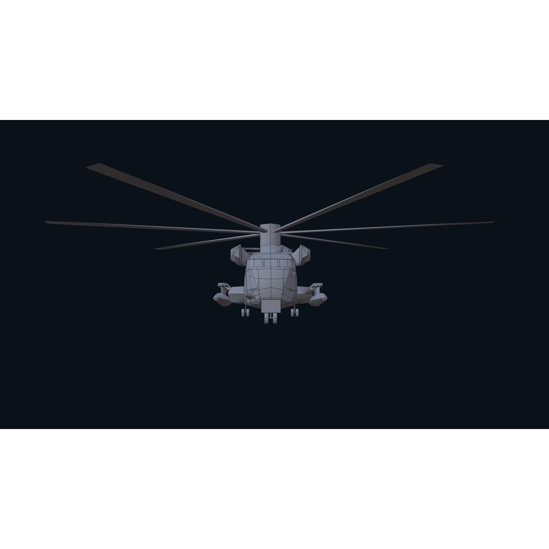 CH 53E Super Stallion 3D Model – Low Poly Game Asset, FBX, PBR Textures - View 51