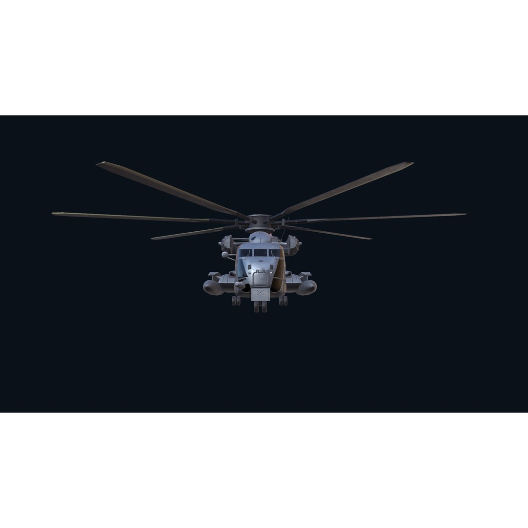 CH 53E Super Stallion 3D Model – Low Poly Game Asset, FBX, PBR Textures - View 6