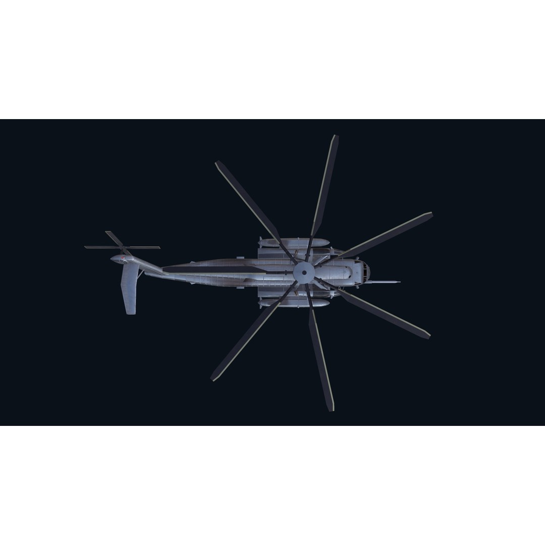 CH 53E Super Stallion 3D Model – Low Poly Game Asset, FBX, PBR Textures - View 7