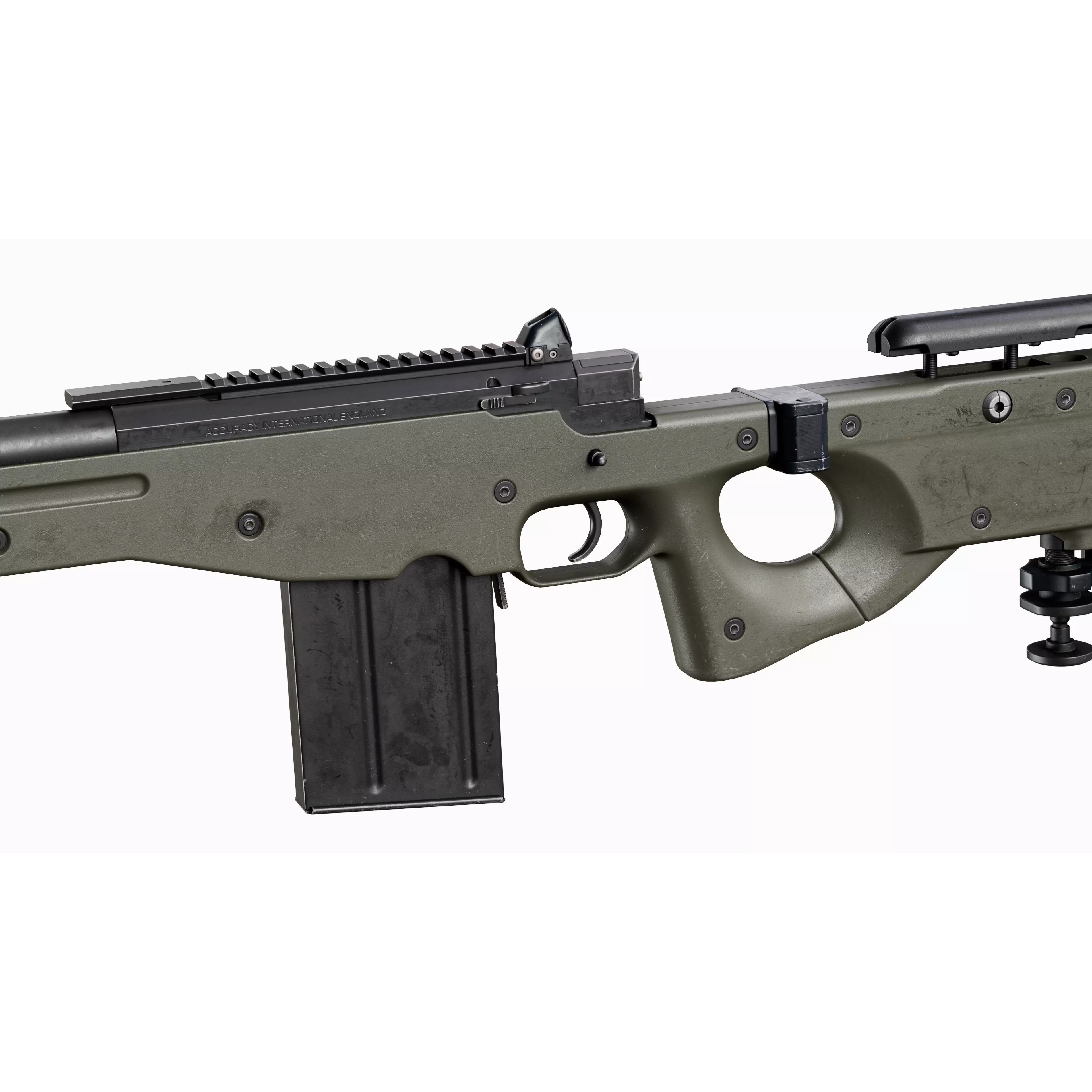 AWP Sniper L118 - Low-Poly Game-Ready 3D Model - View 13