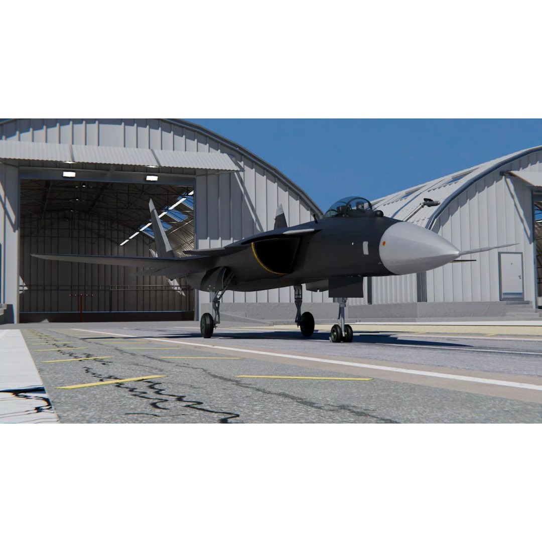 Sukhoi Su-47 3D Model – High Poly Military Aircraft, PBR Textures, FBX - View 2
