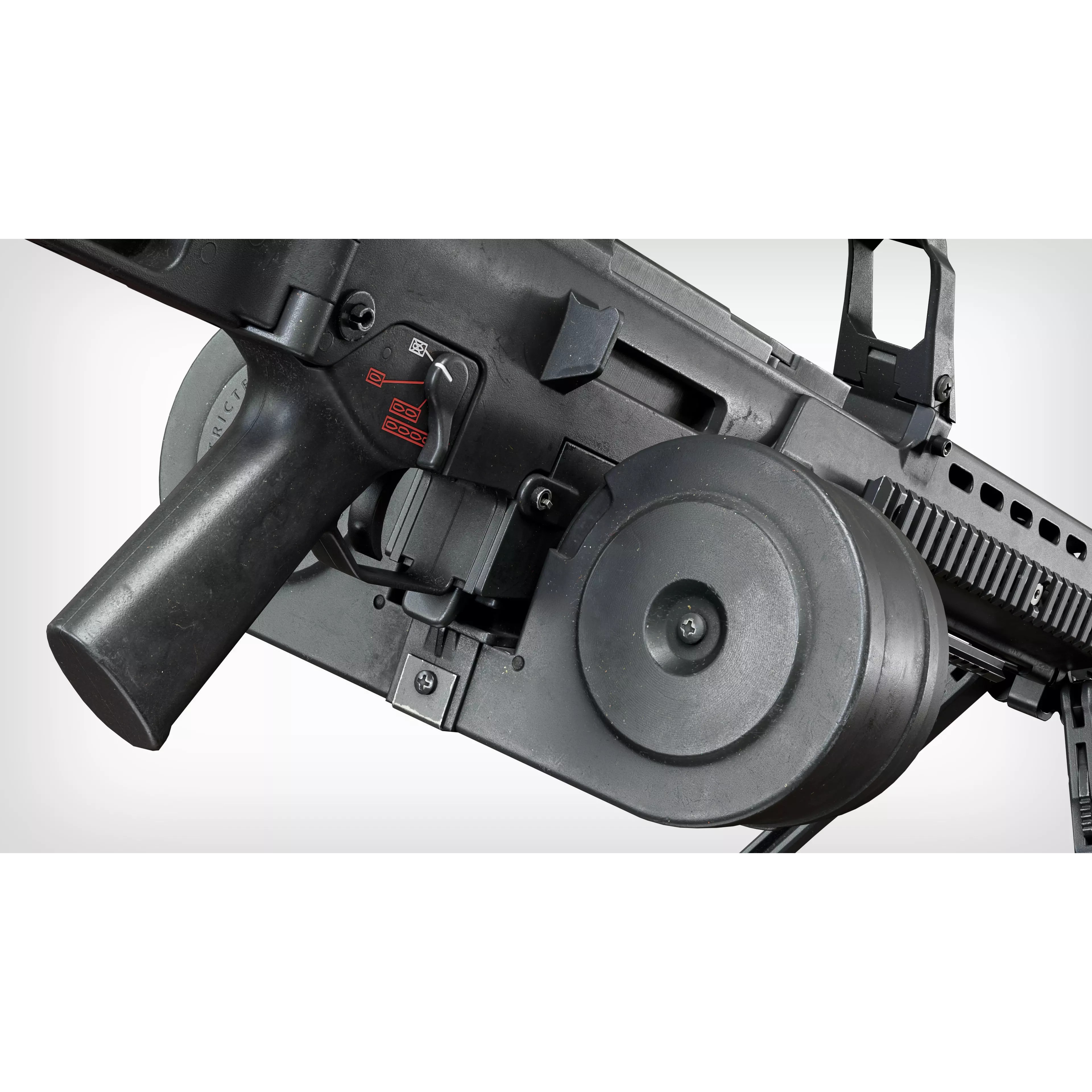 HK G36 Machine Gun - Low-Poly Game-Ready 3D Model - View 10