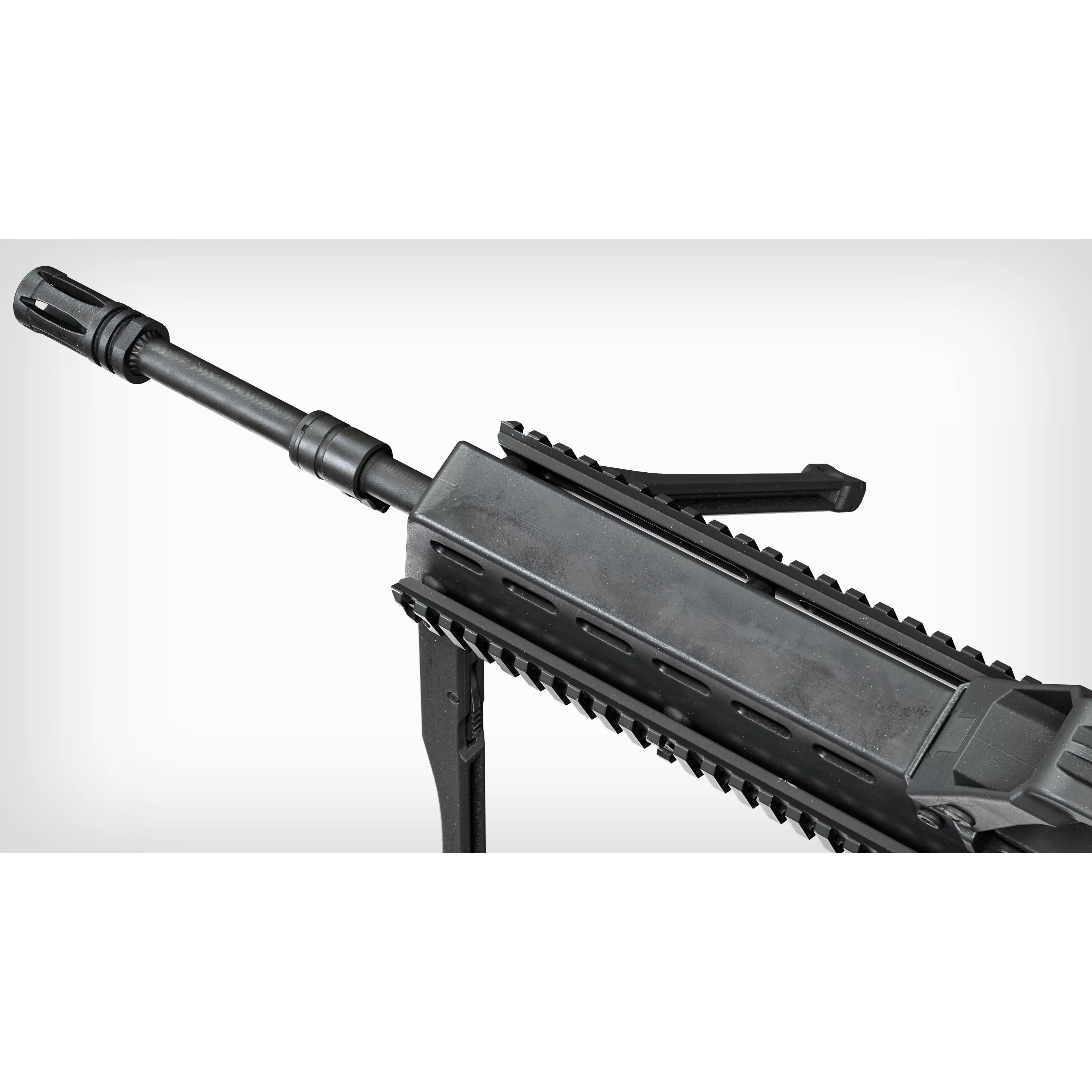 HK G36 Machine Gun - Low-Poly Game-Ready 3D Model - View 12