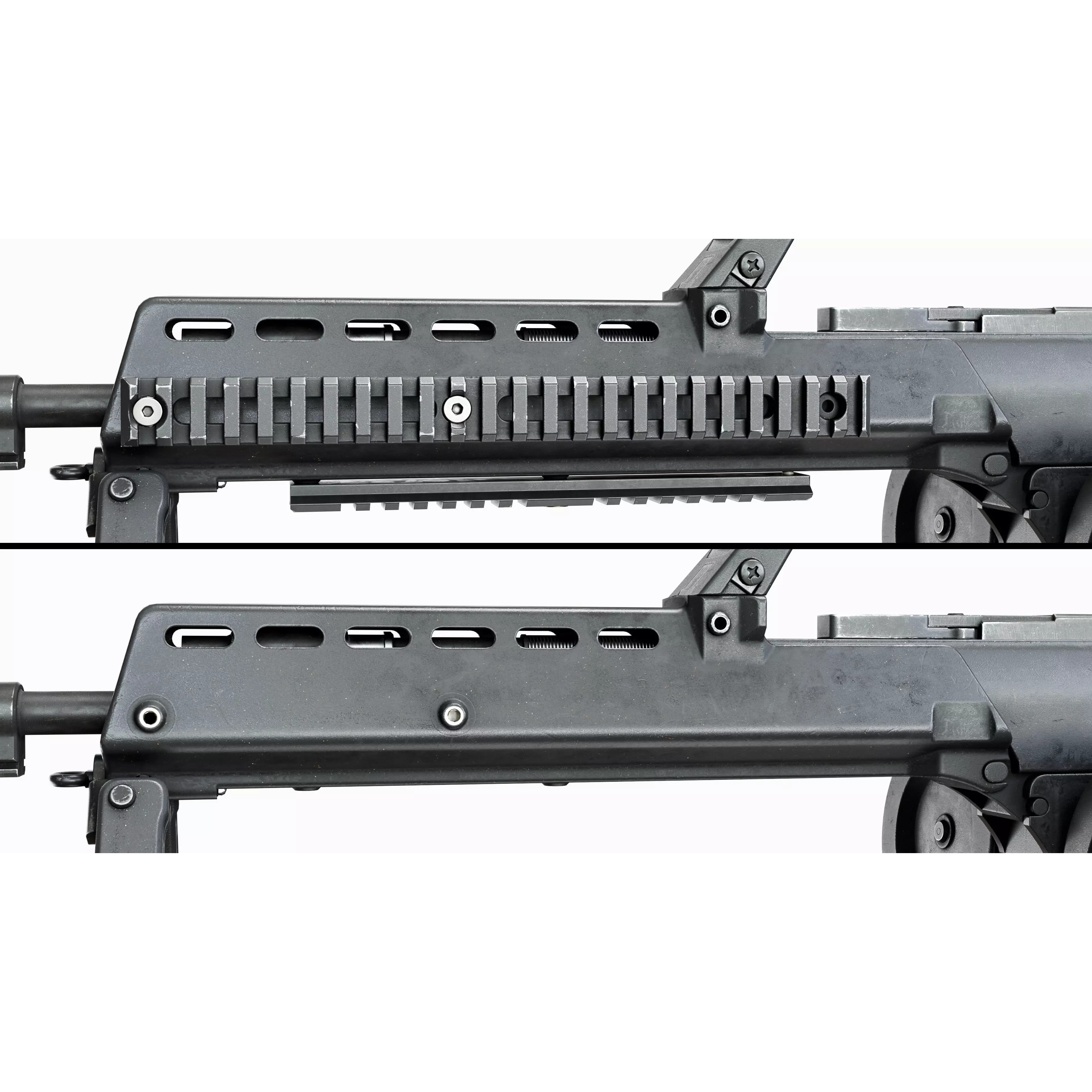 HK G36 Machine Gun - Low-Poly Game-Ready 3D Model - View 14