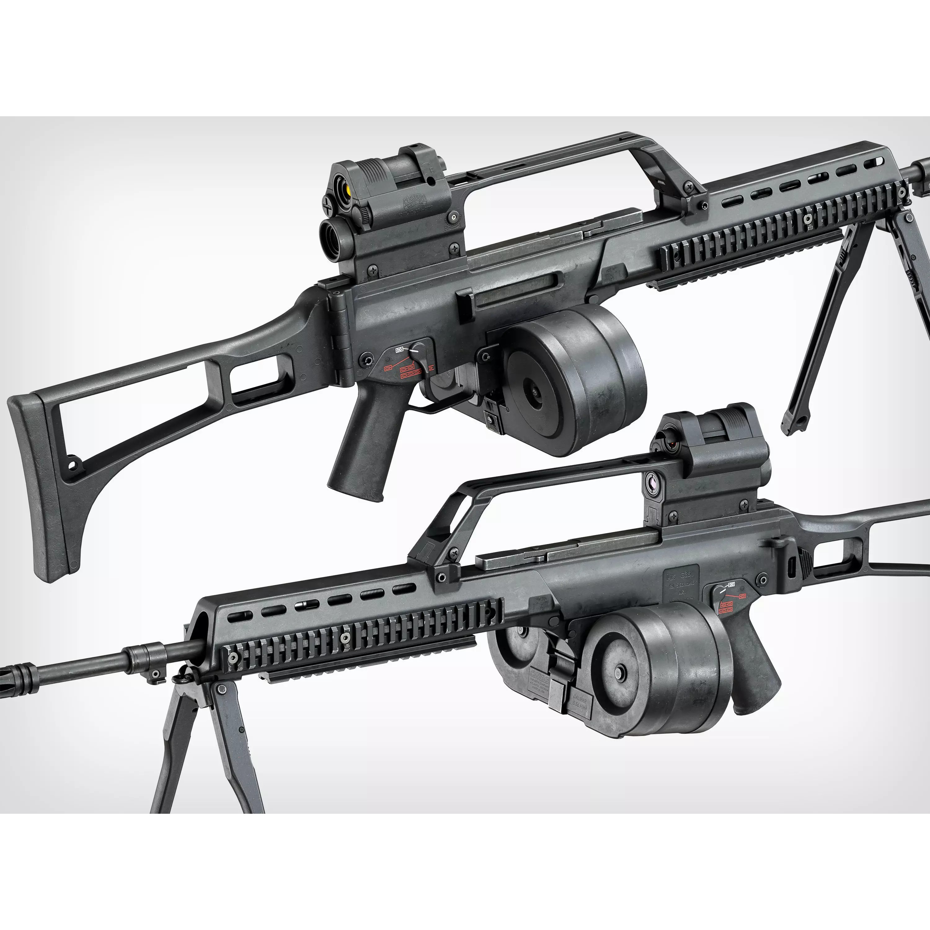 HK G36 Machine Gun - Low-Poly Game-Ready 3D Model - View 2