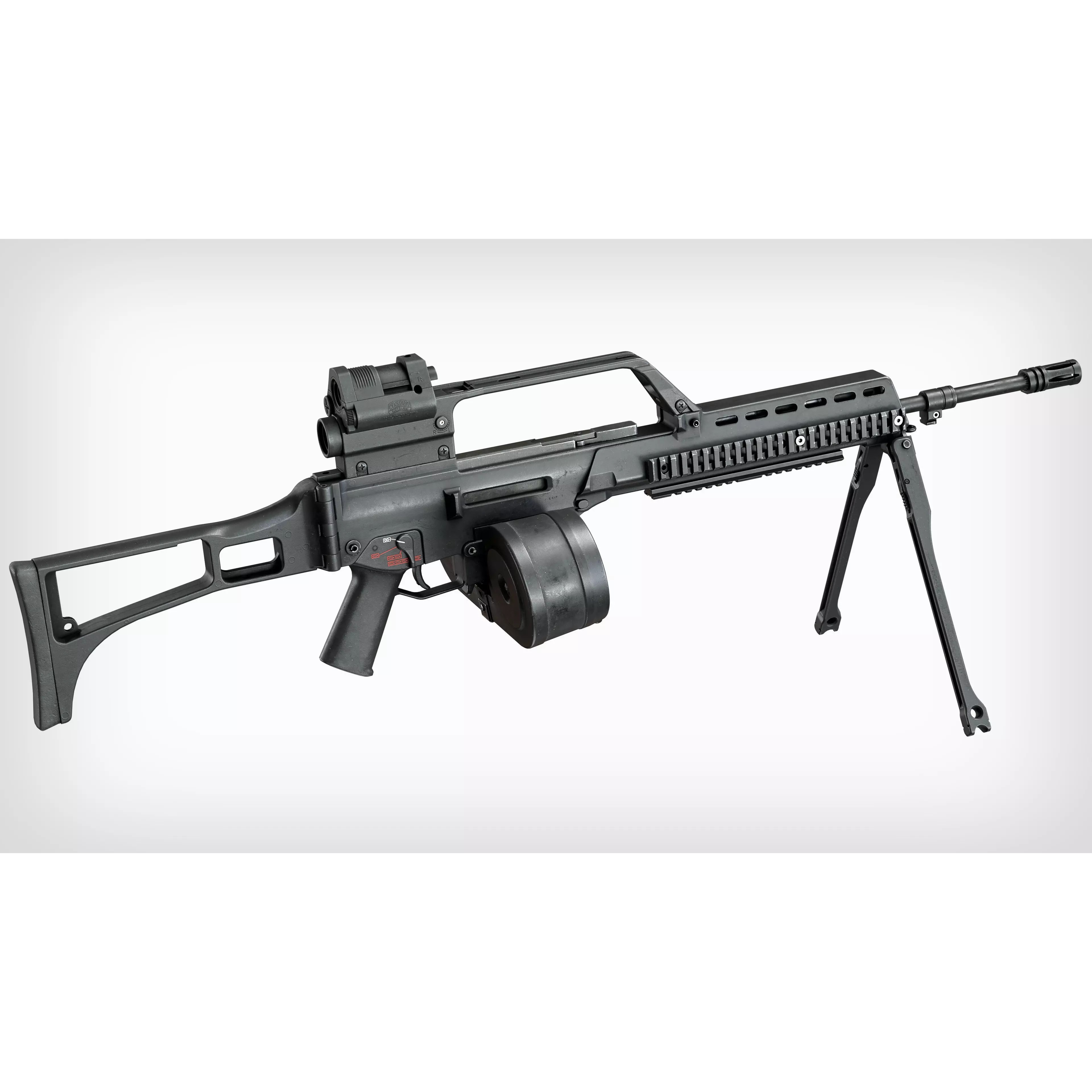 HK G36 Machine Gun - Low-Poly Game-Ready 3D Model - View 4