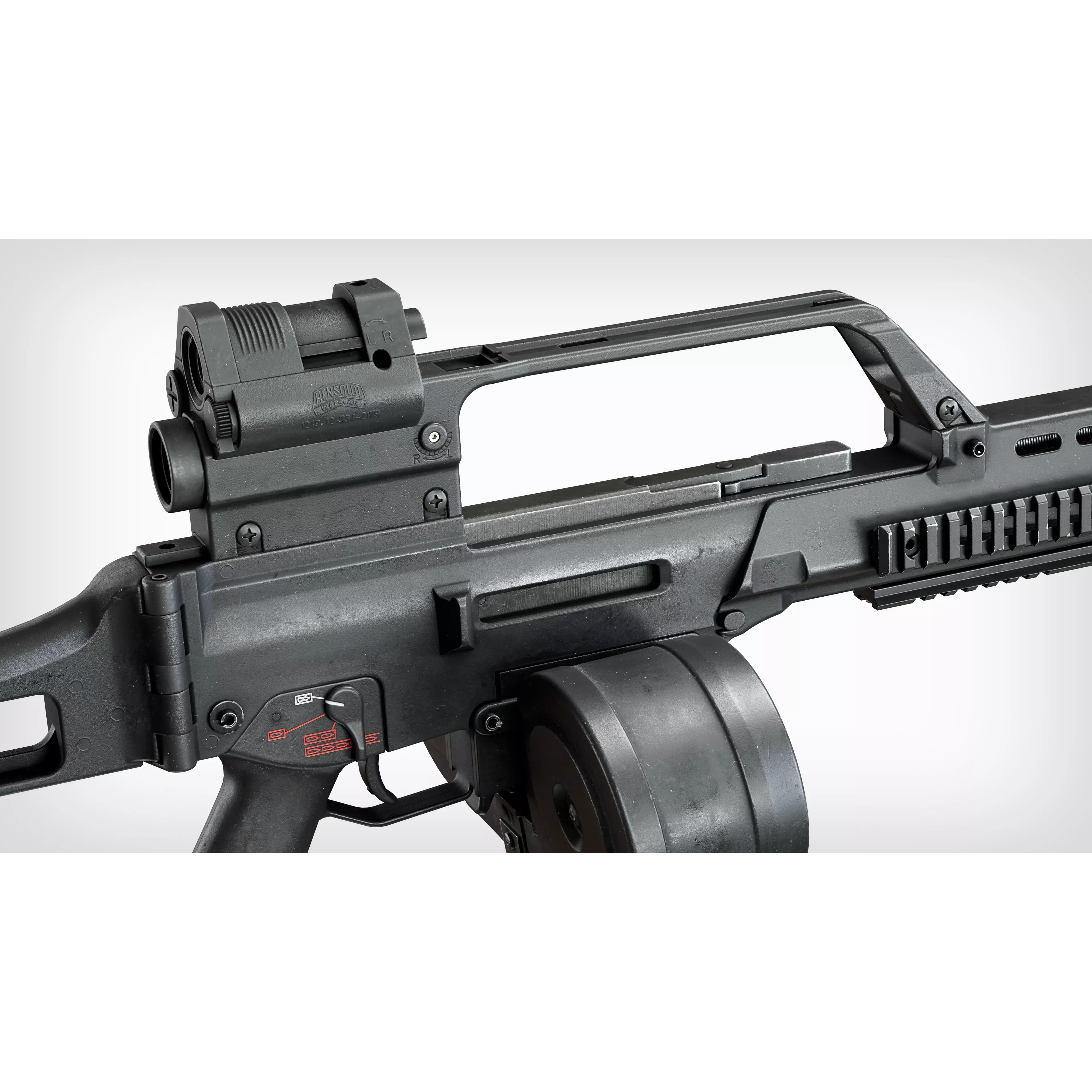 HK G36 Machine Gun - Low-Poly Game-Ready 3D Model - View 6