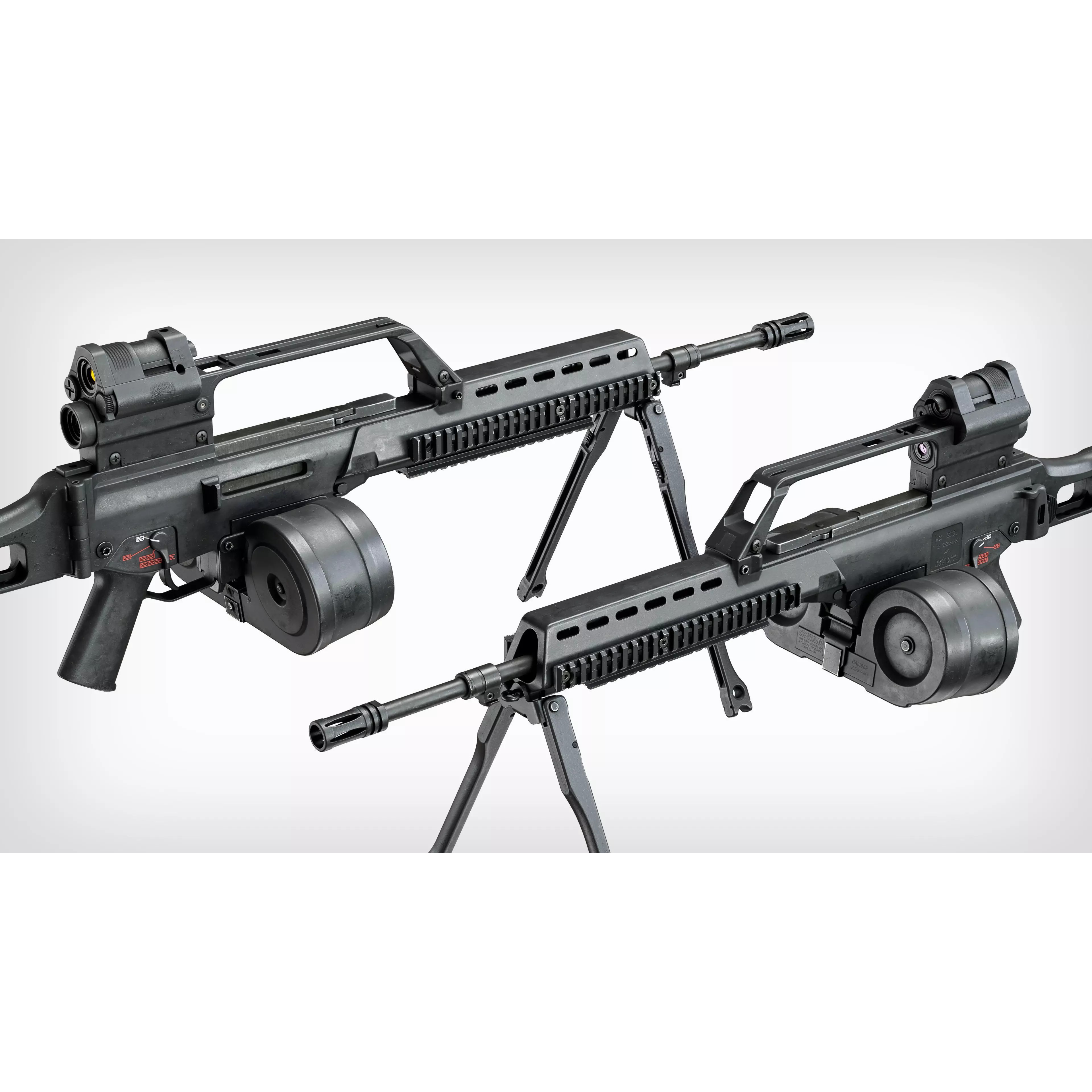 HK G36 Machine Gun - Low-Poly Game-Ready 3D Model - View 8