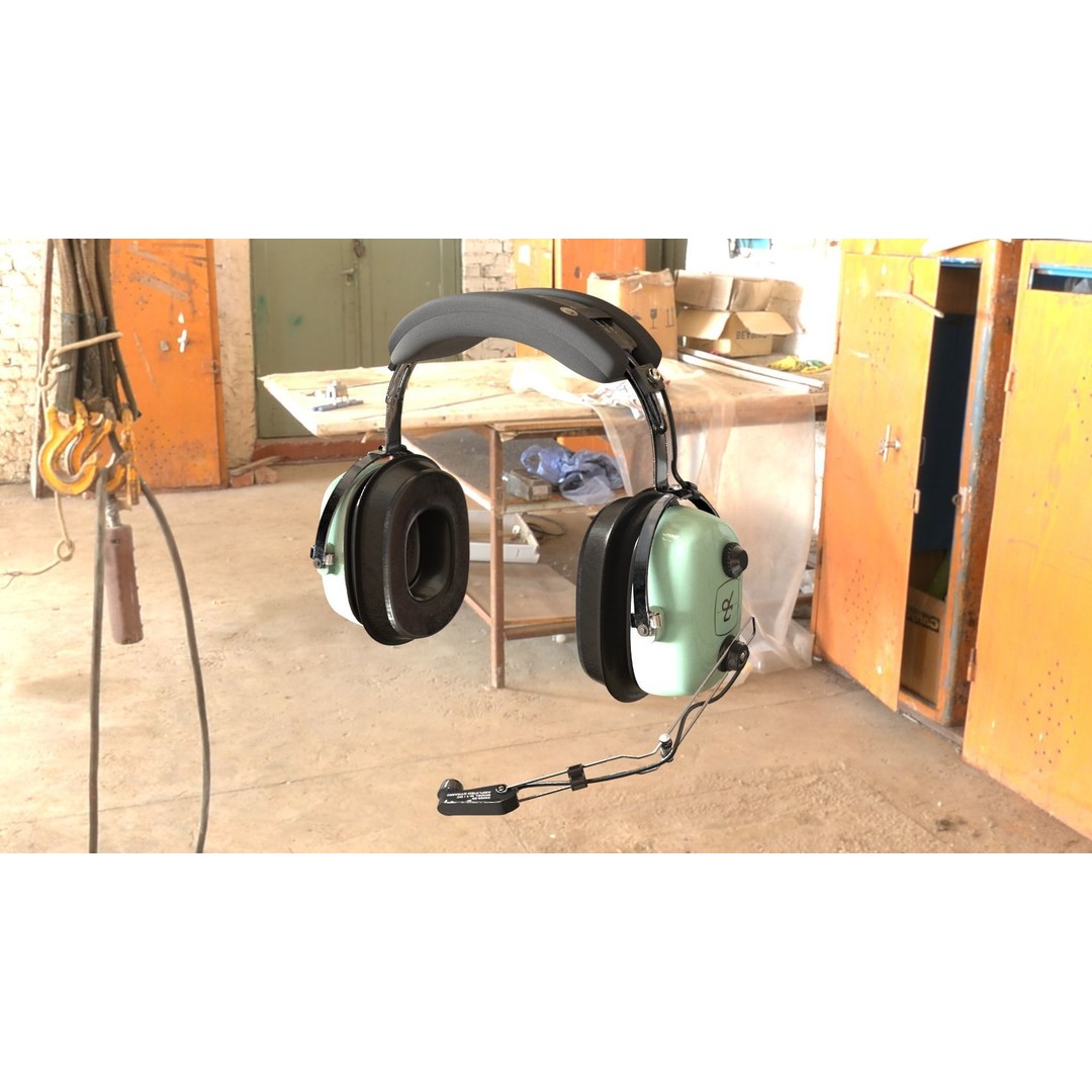 David Clark H10-36 Headset 3D Model – Low Poly PBR Game Asset, FBX, OBJ - View 11