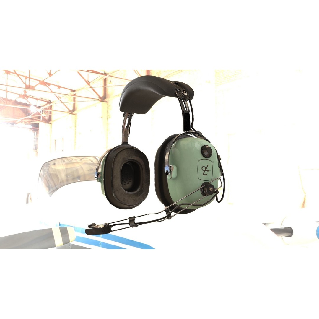 David Clark H10-36 Headset 3D Model – Low Poly PBR Game Asset, FBX, OBJ - View 13