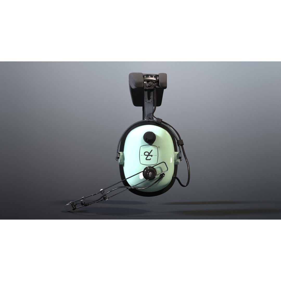 David Clark H10-36 Headset 3D Model – Low Poly PBR Game Asset, FBX, OBJ - View 21