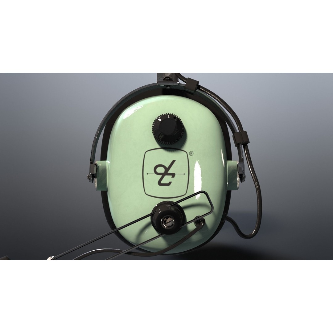 David Clark H10-36 Headset 3D Model – Low Poly PBR Game Asset, FBX, OBJ - View 26