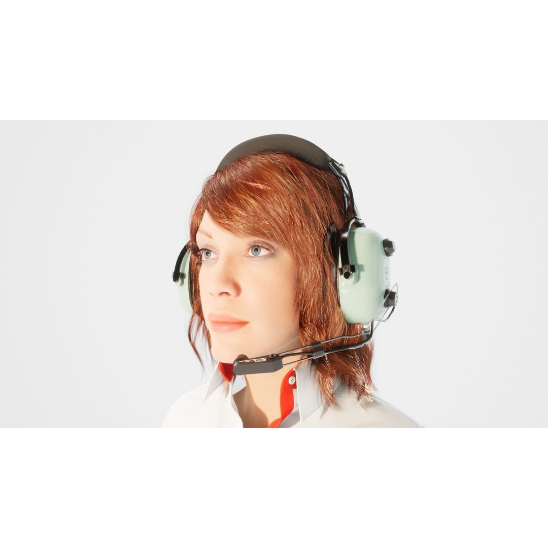 David Clark H10-36 Headset 3D Model – Low Poly PBR Game Asset, FBX, OBJ - View 3