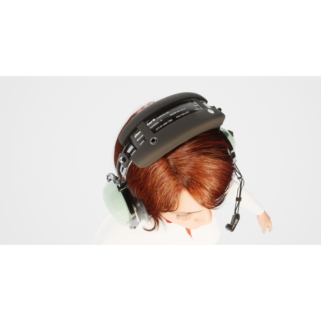 David Clark H10-36 Headset 3D Model – Low Poly PBR Game Asset, FBX, OBJ - View 5