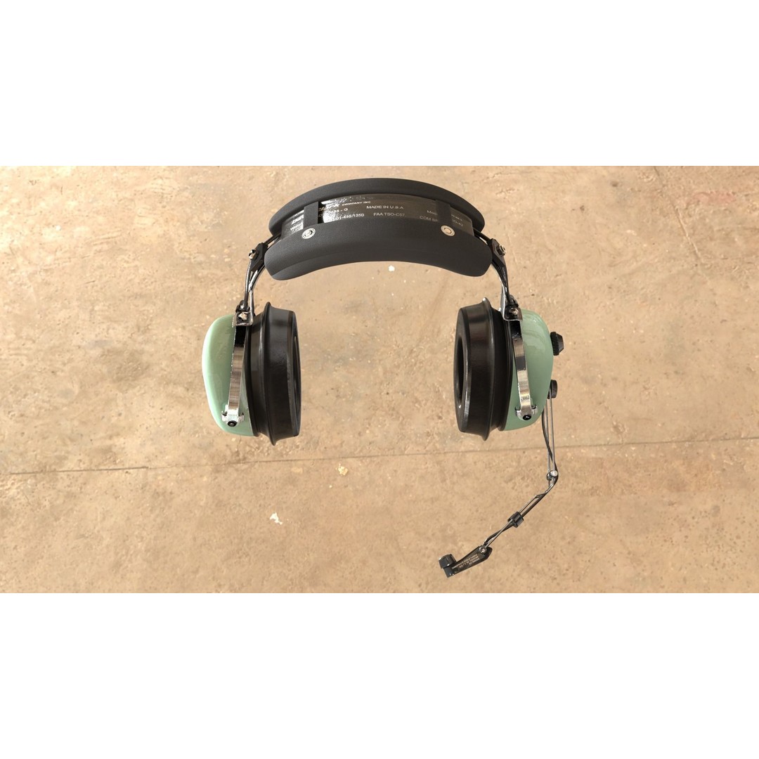 David Clark H10-36 Headset 3D Model – Low Poly PBR Game Asset, FBX, OBJ - View 8