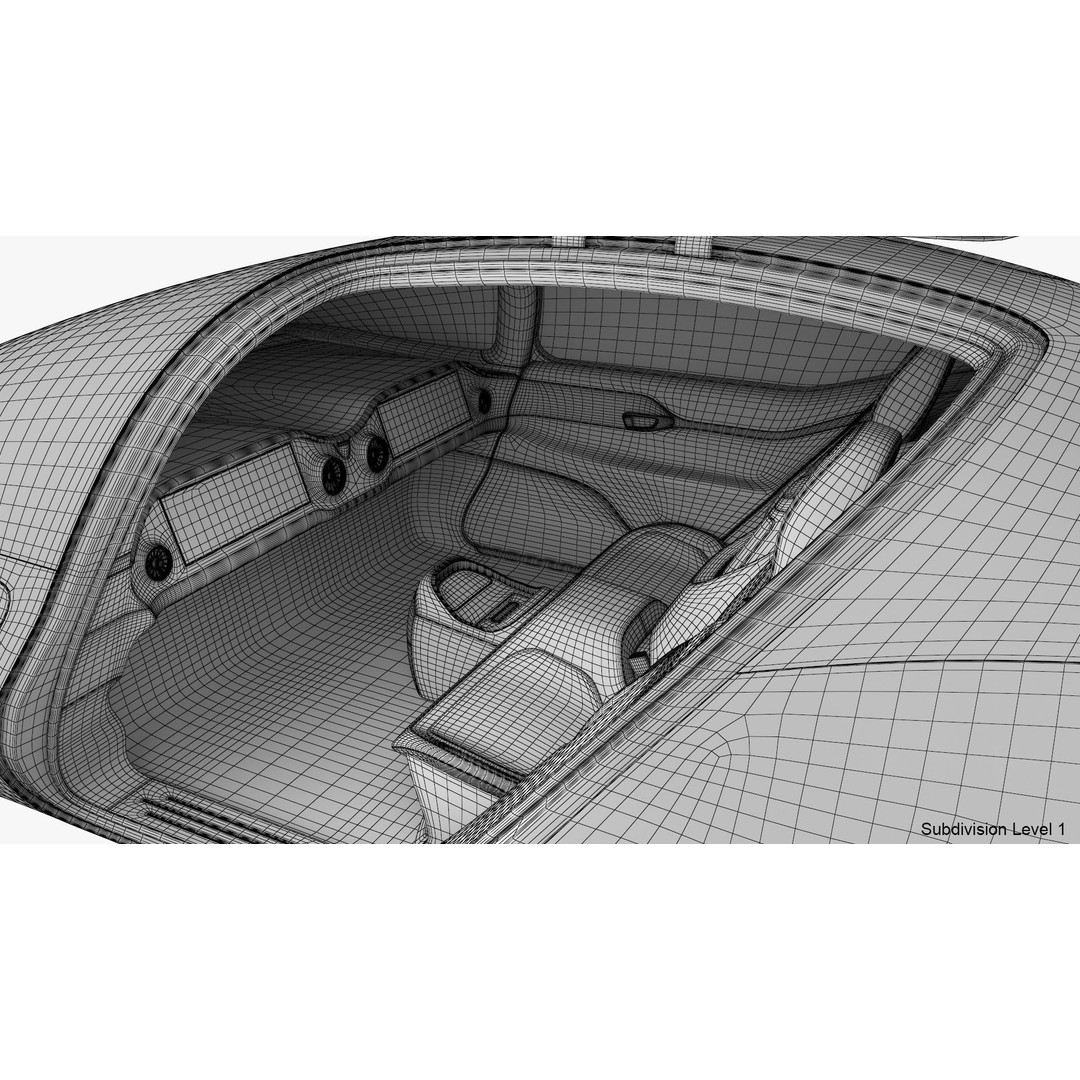 Autonomous Flying Taxi 3D Model – Subdivision Ready, FBX, Blender