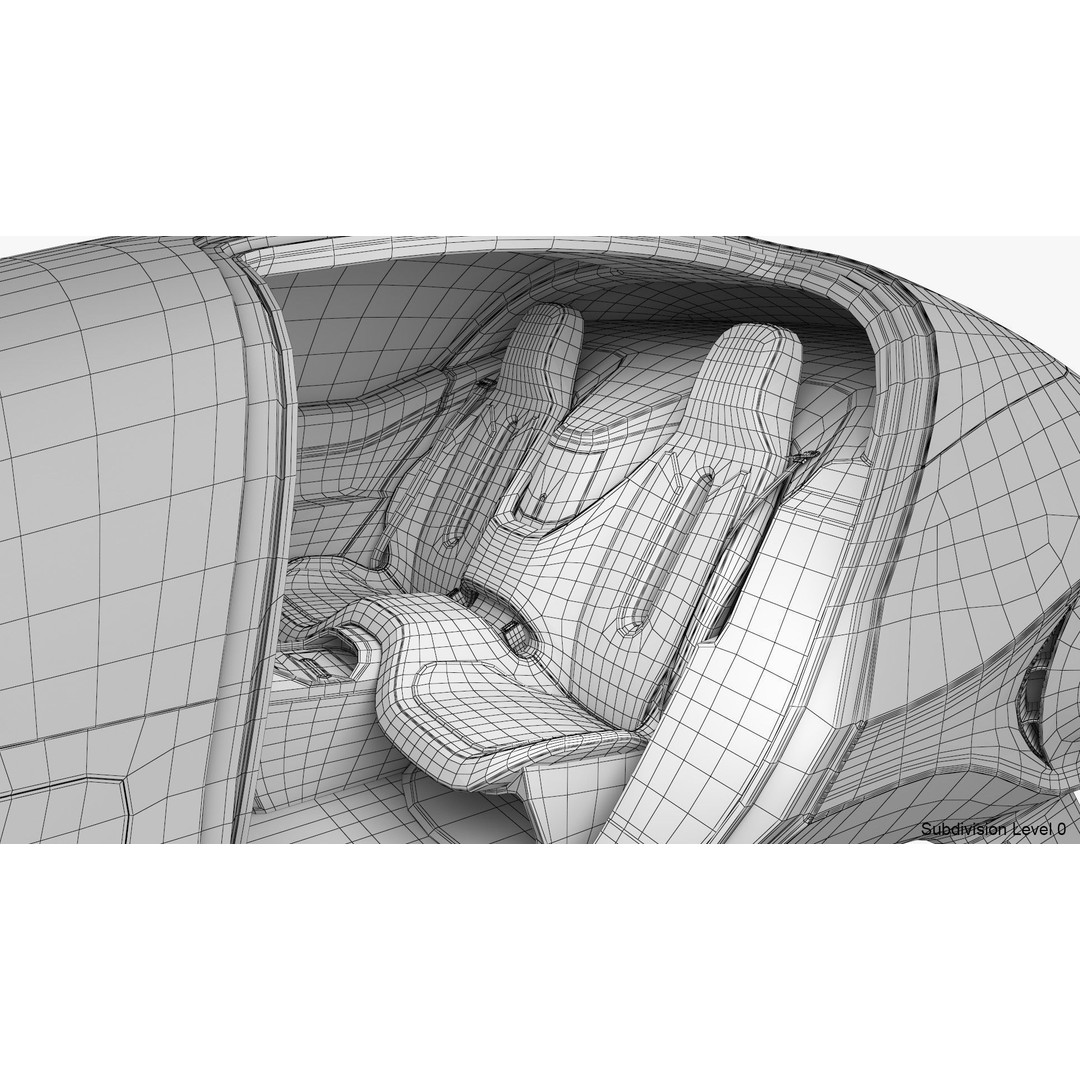 Autonomous Flying Taxi 3D Model – Subdivision Ready, FBX, Blender - View 33